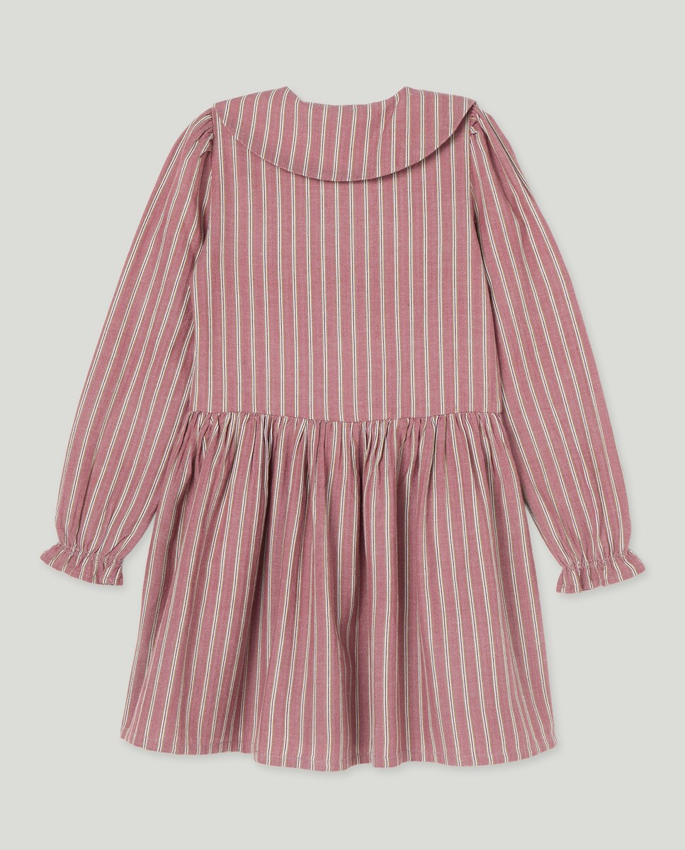 Vestido niña con cuello 200 Rosa-2
