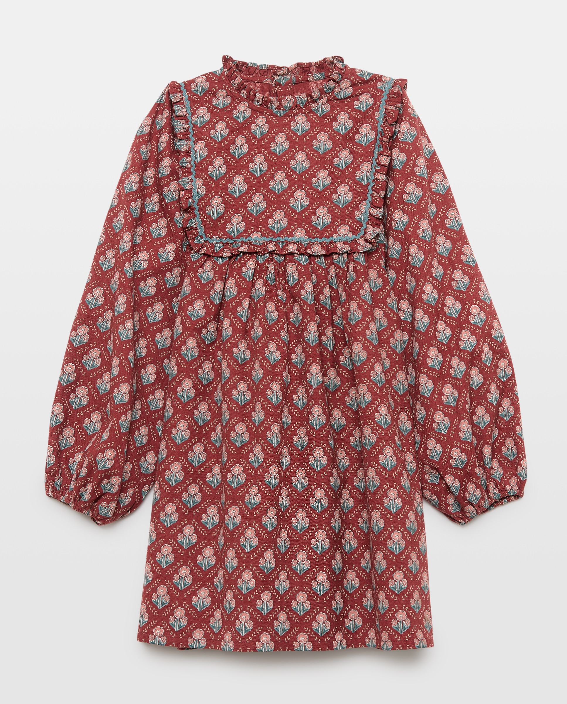 Imagen 0 de Vestido niña estampado con canesú