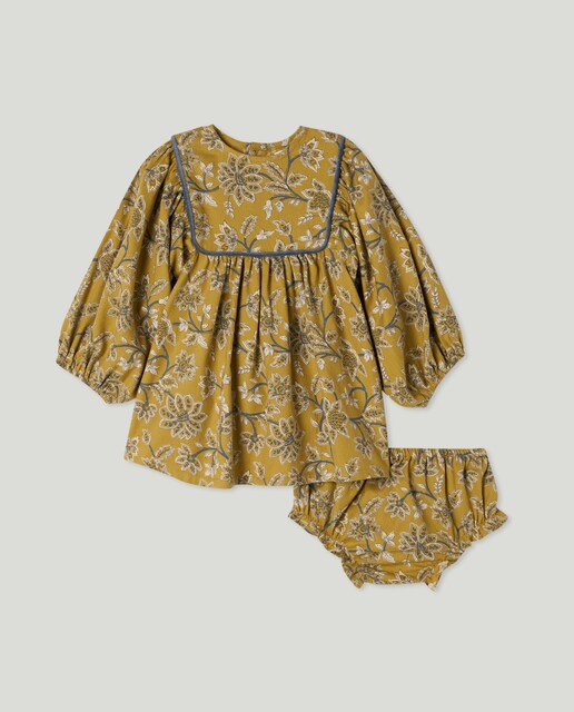 Imagen 0 de Vestido bebé estampado con canesú