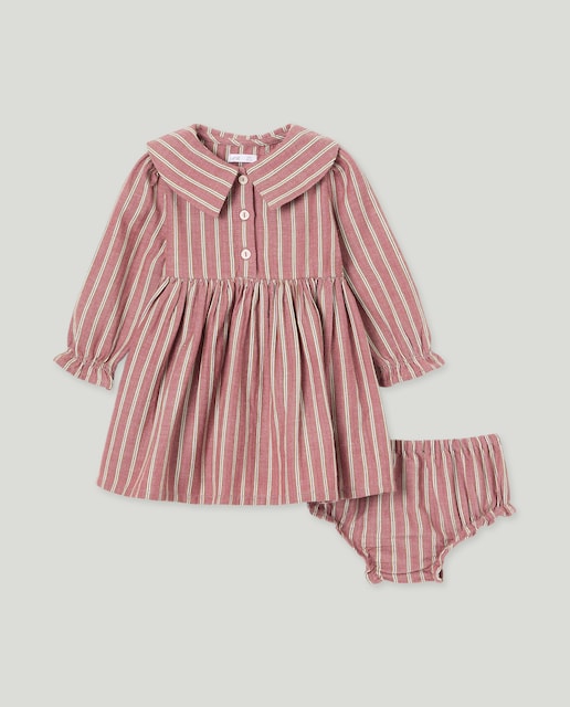 Imagen 0 de Vestido bebé con cuellos