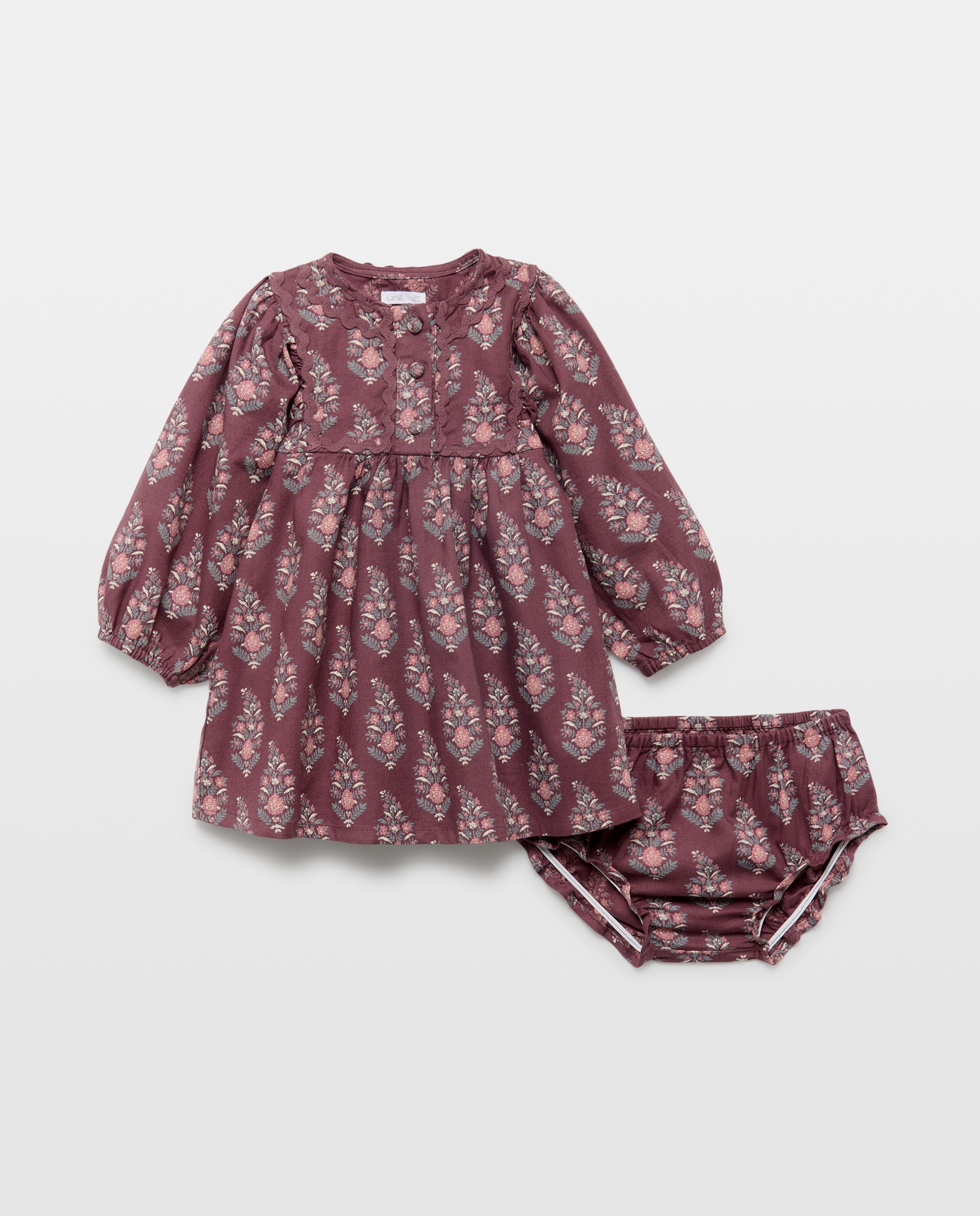 Imagen 0 de Vestido bebé niña con rick rack