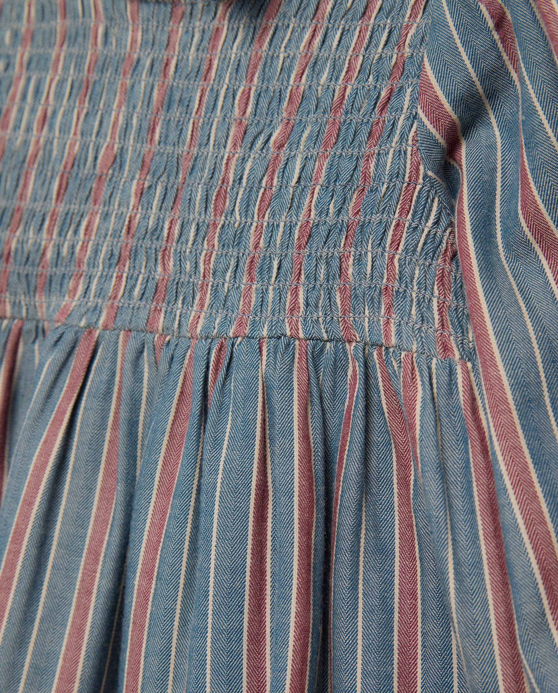 Vestido bebé niña smock Azul oscuro-3