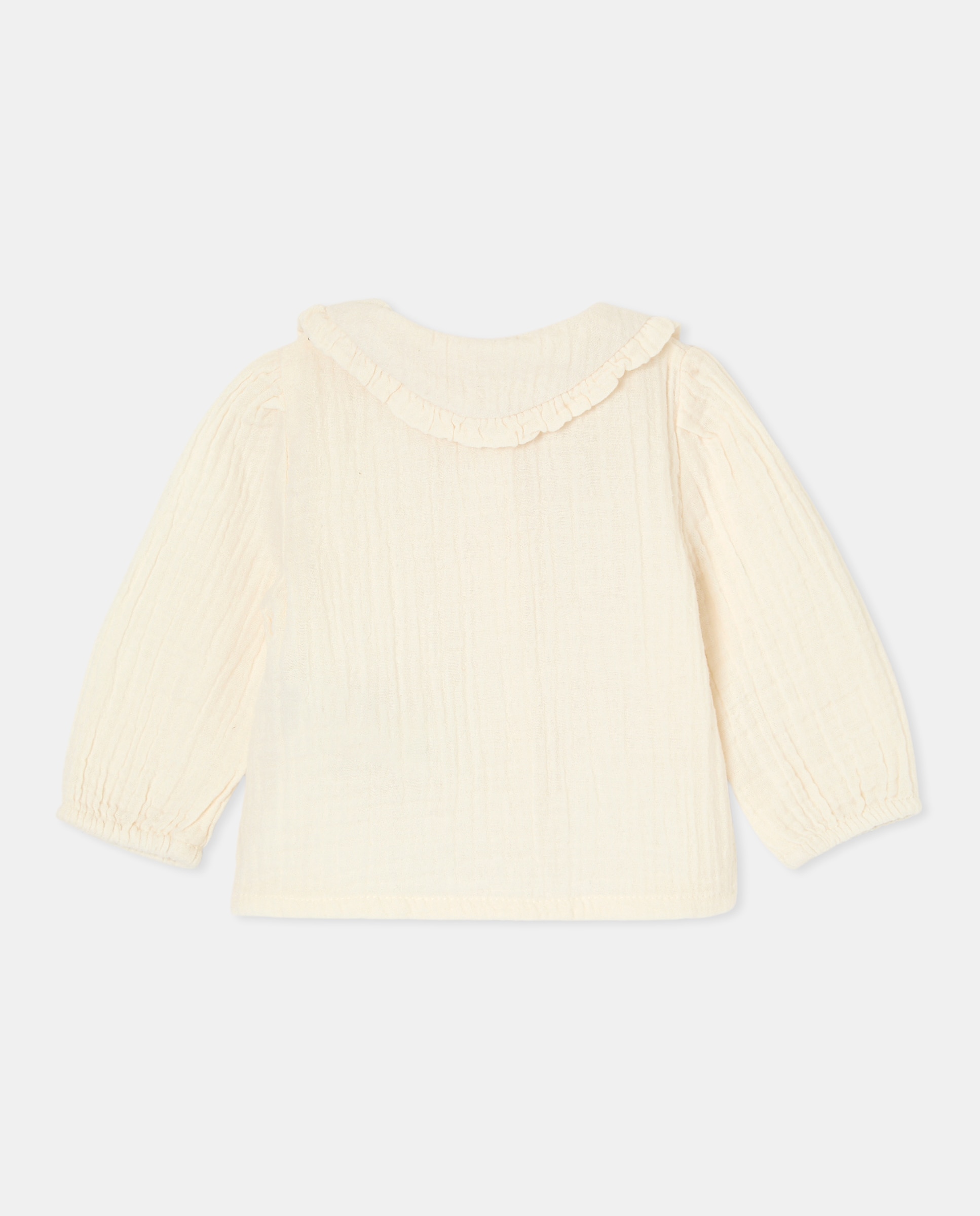 Camisa recién nacido sencilla Blanco roto-2