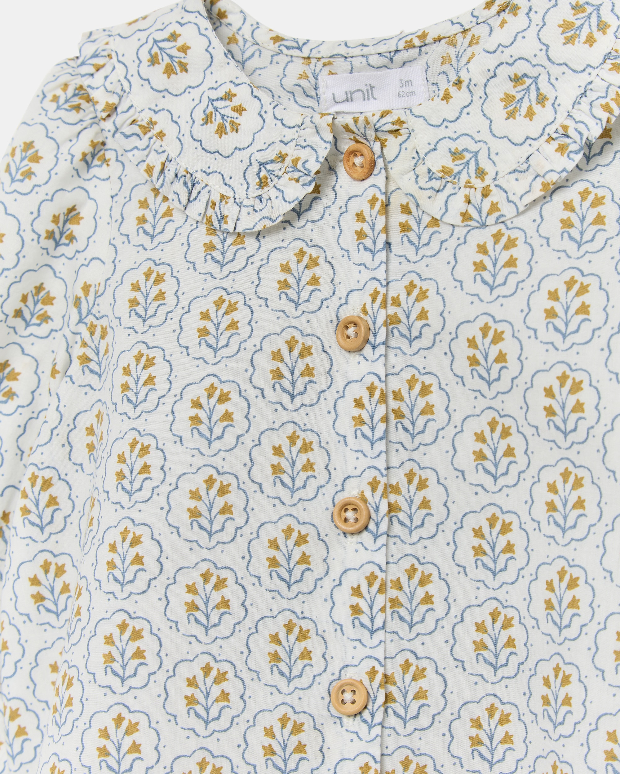 Blusa de recién nacido estampado sello Blanco roto-3