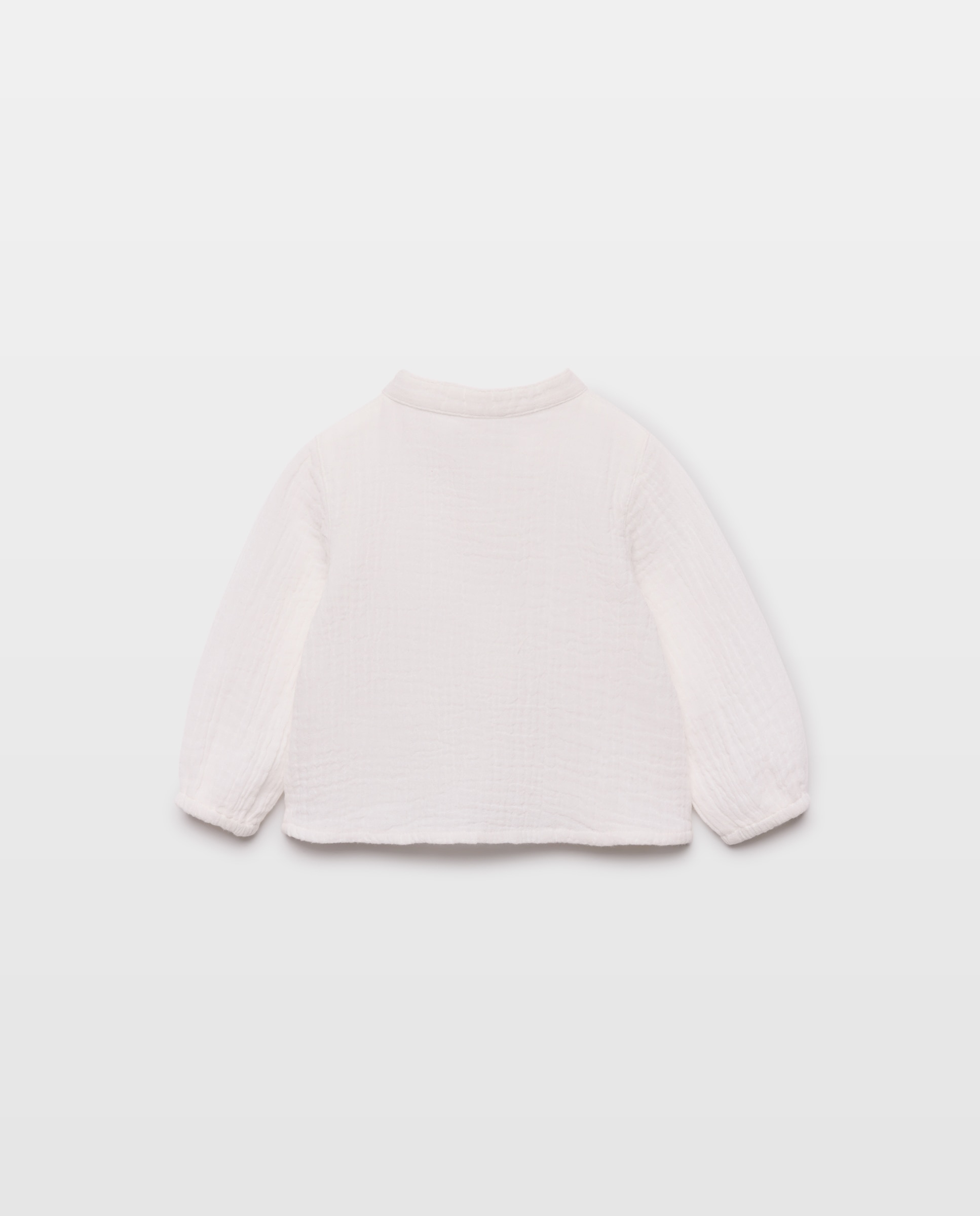 Camisa de recién nacido sencilla Blanco roto-2