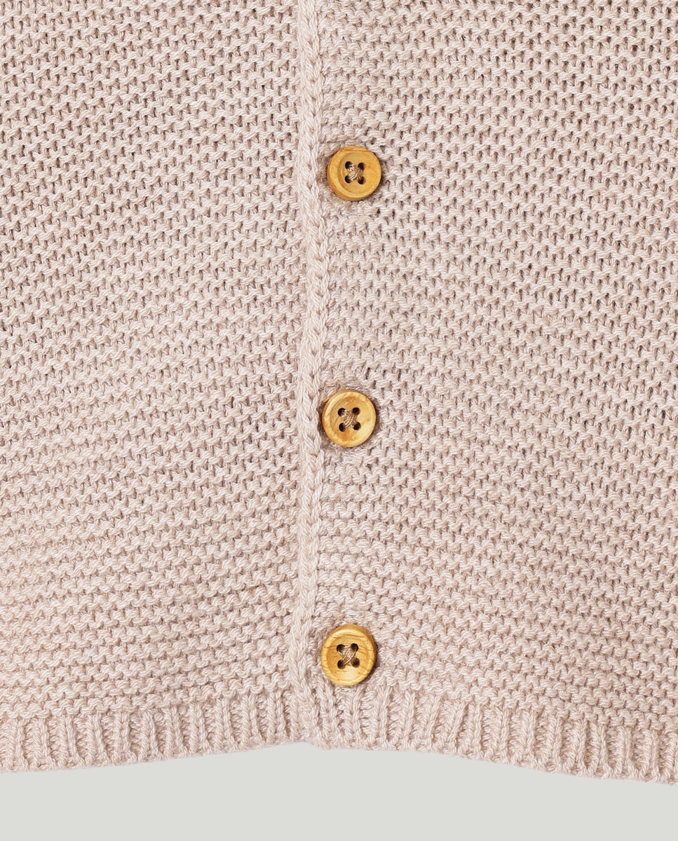 Chaqueta corta recién nacido Tostado-3