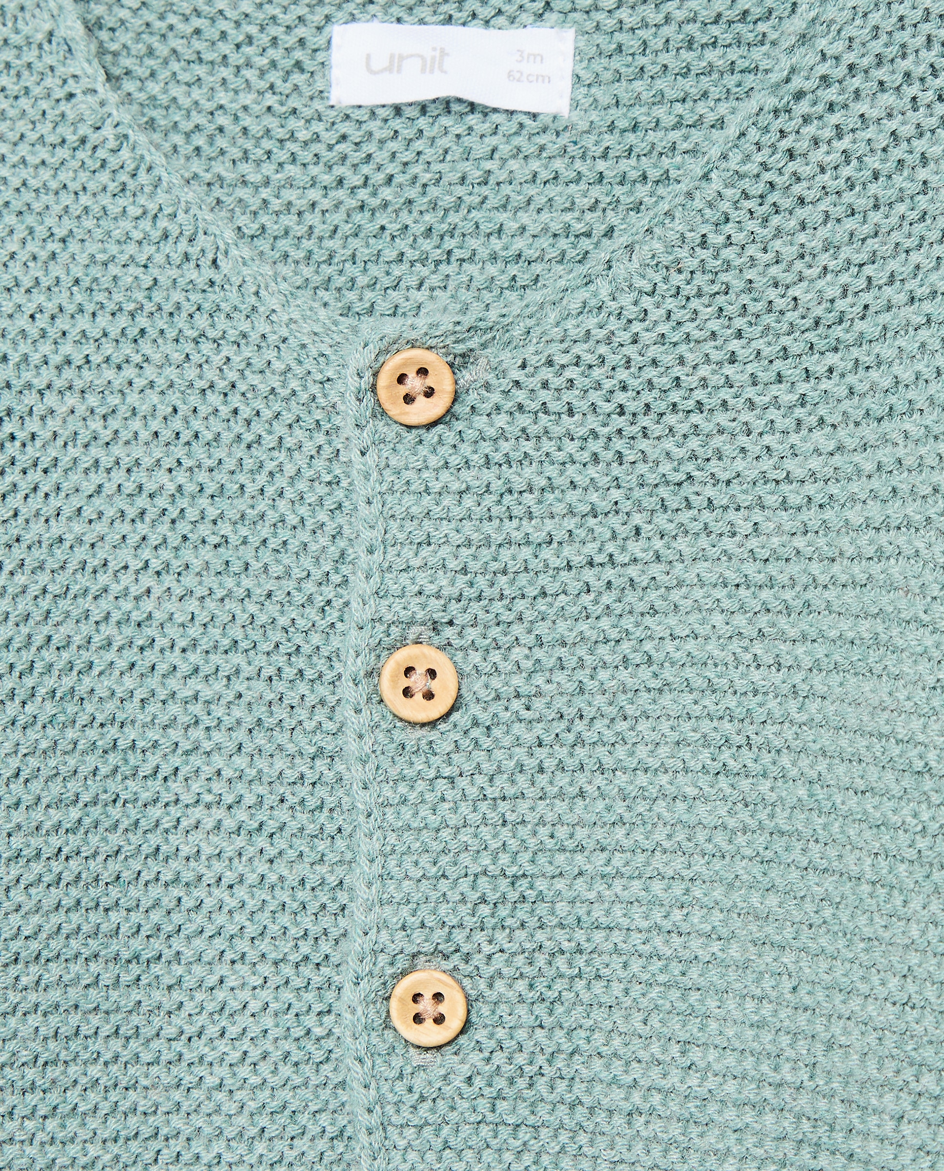 Chaqueta corta de recién nacido Verde Agua-3