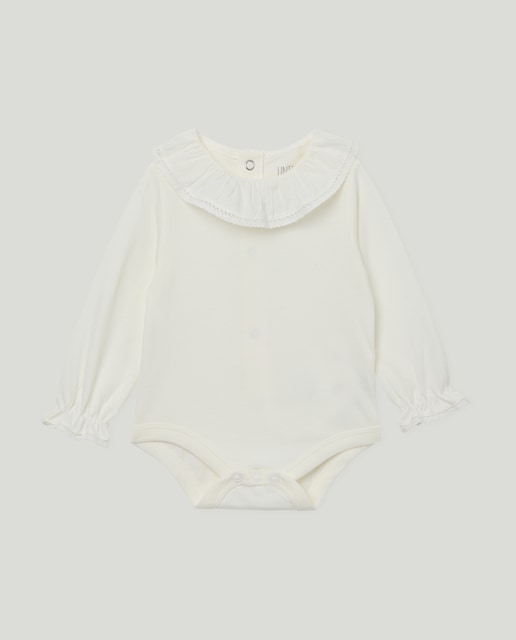 Imagen 0 de Body recién nacido cuello crochet