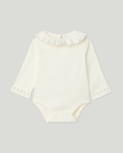 Imagen 0 de Body recién nacido cuello bordado