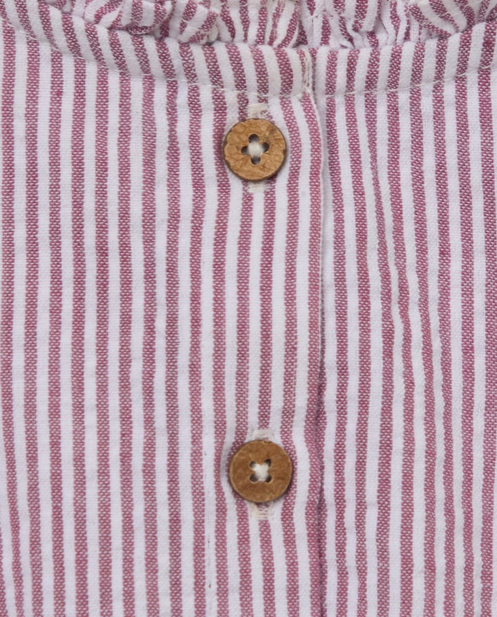 Ranita recién nacido raya fina 291 Berenjena-3