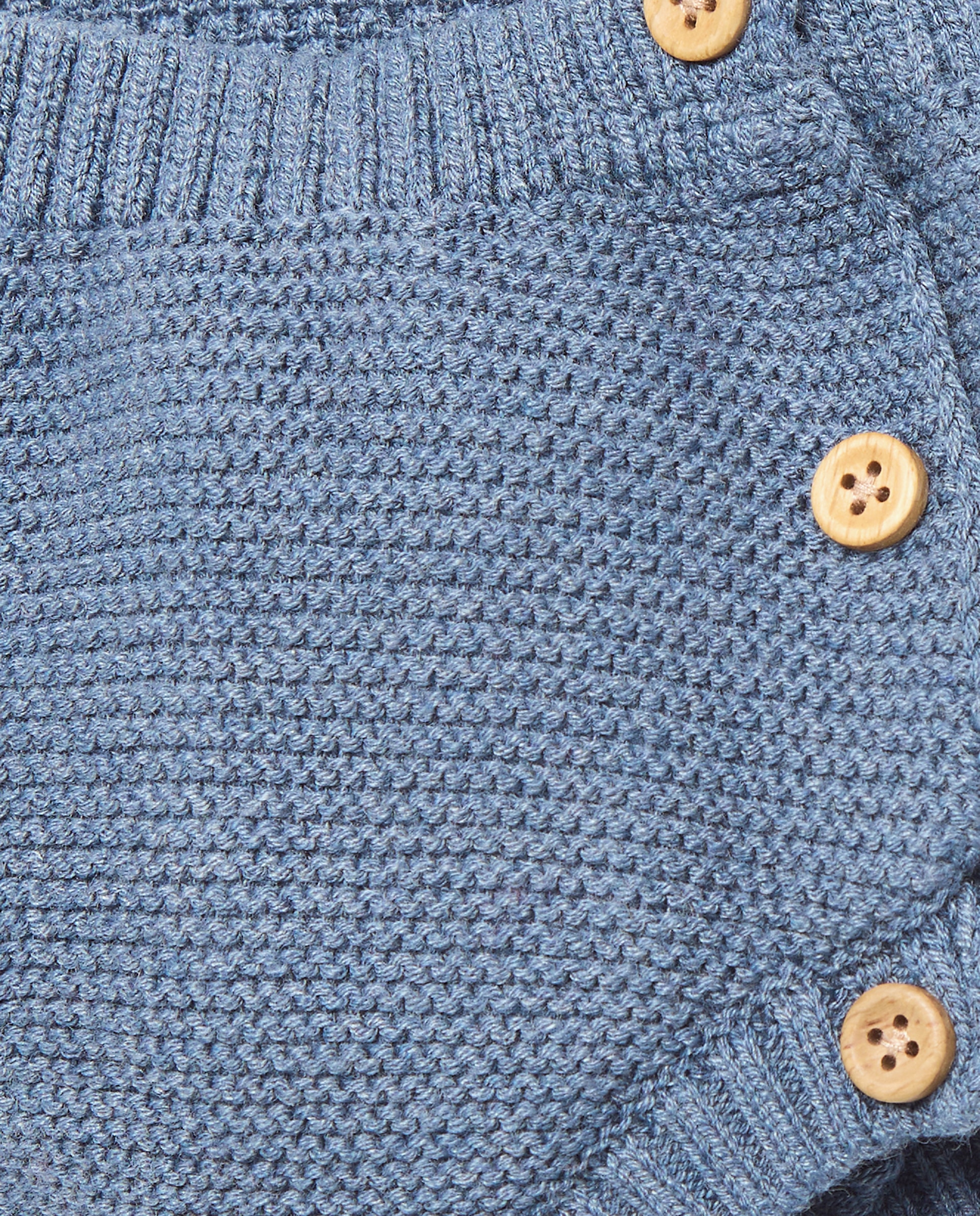 Cubrepañal de recién nacido tricot 400 Azul-3