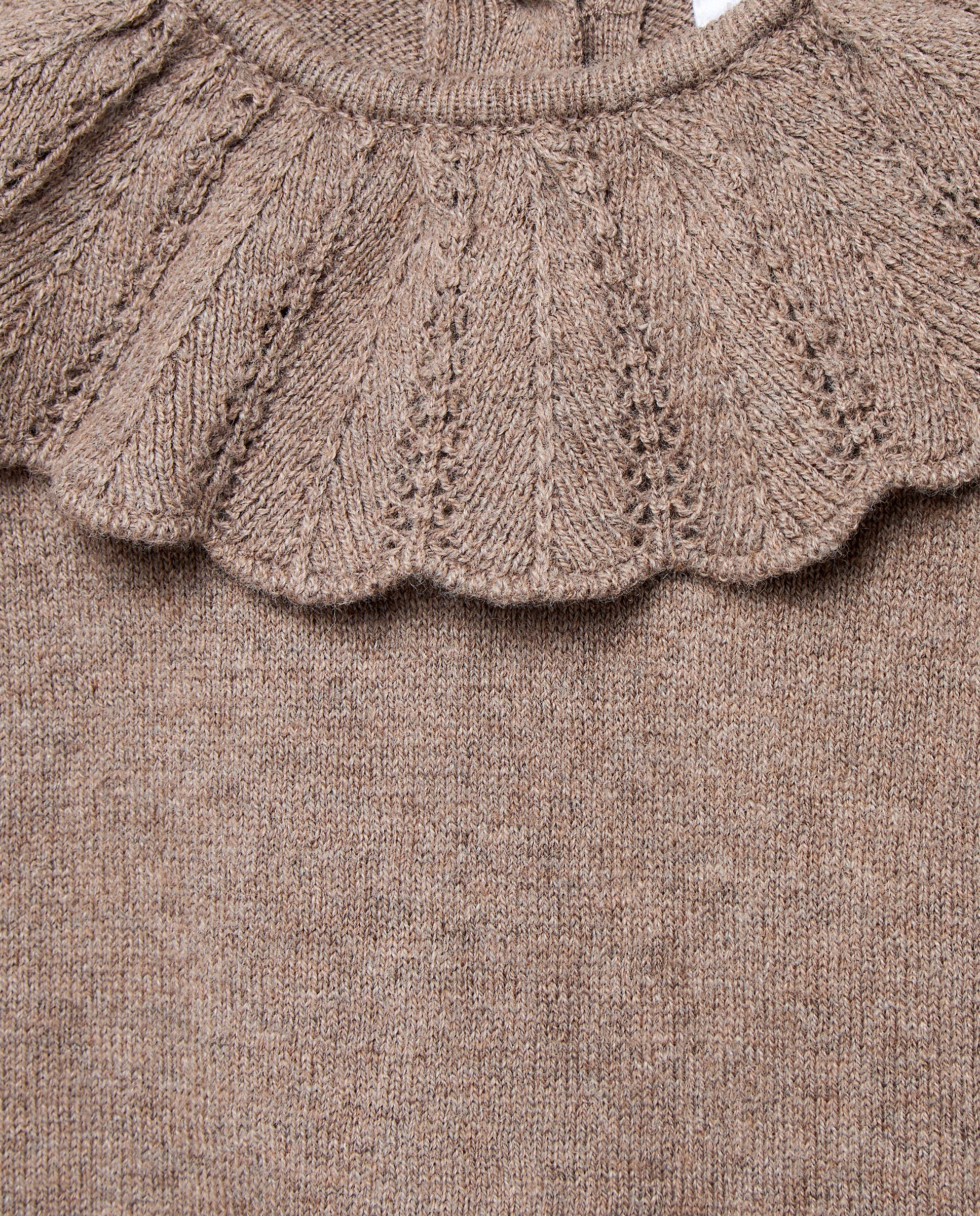 Ranita de recién nacido de tricot Visón oscuro-2