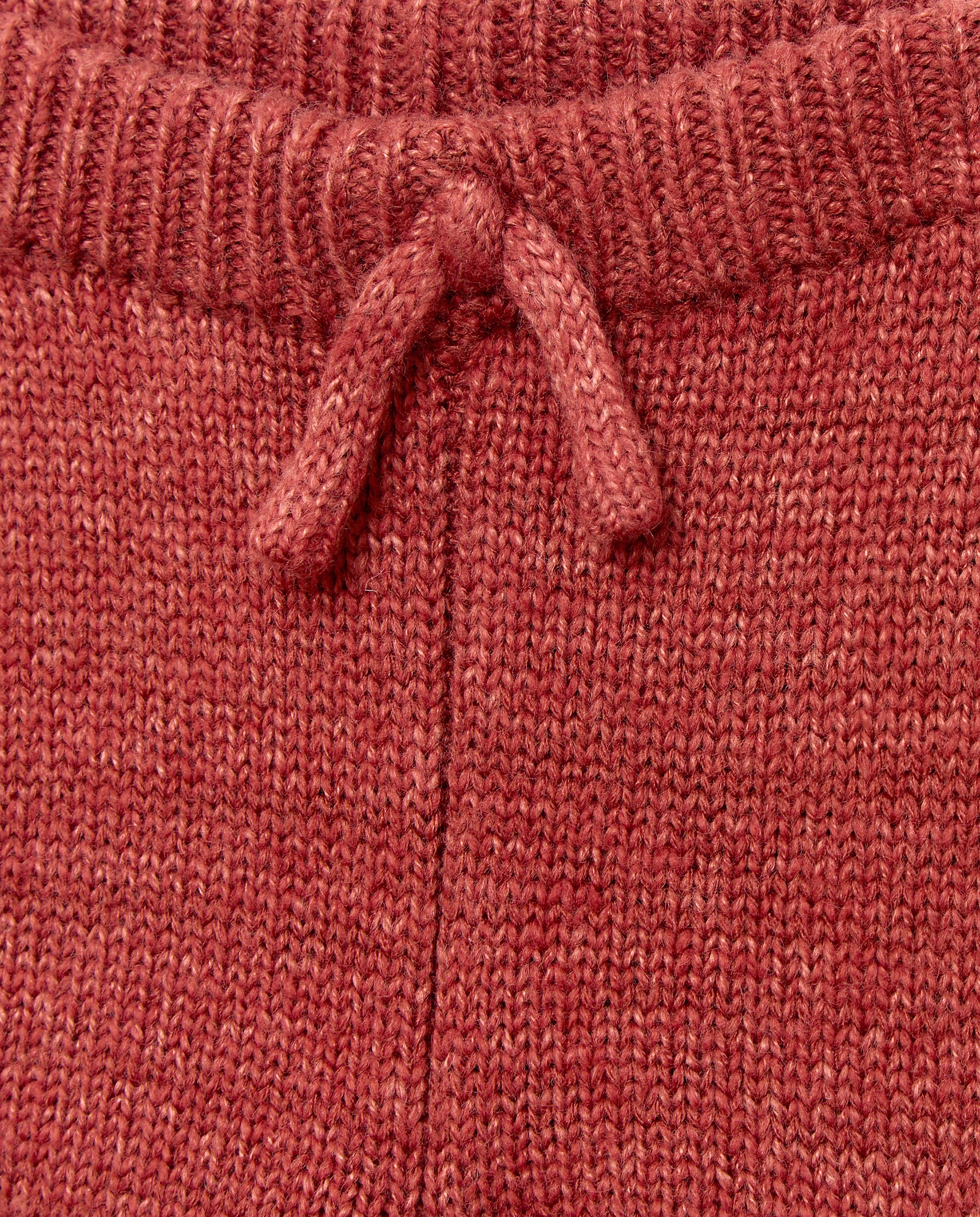 Pantalón de recién nacido de tricot Naranja quemado-3