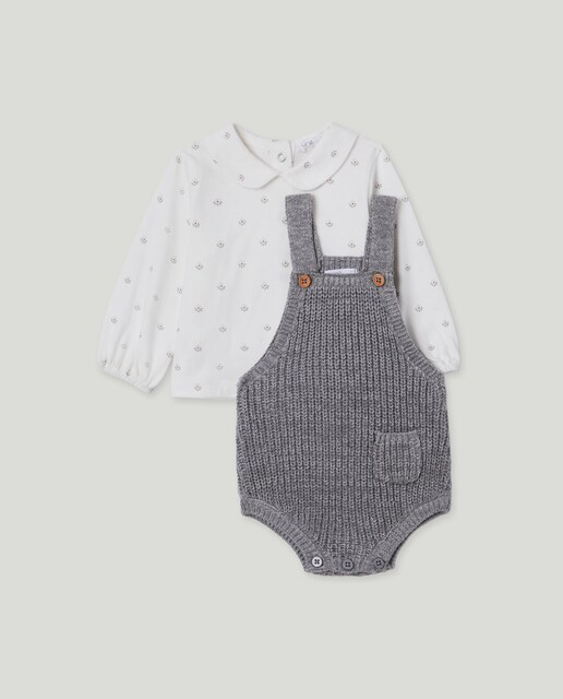 Imagen 0 de Conjunto recién nacido tricot corto