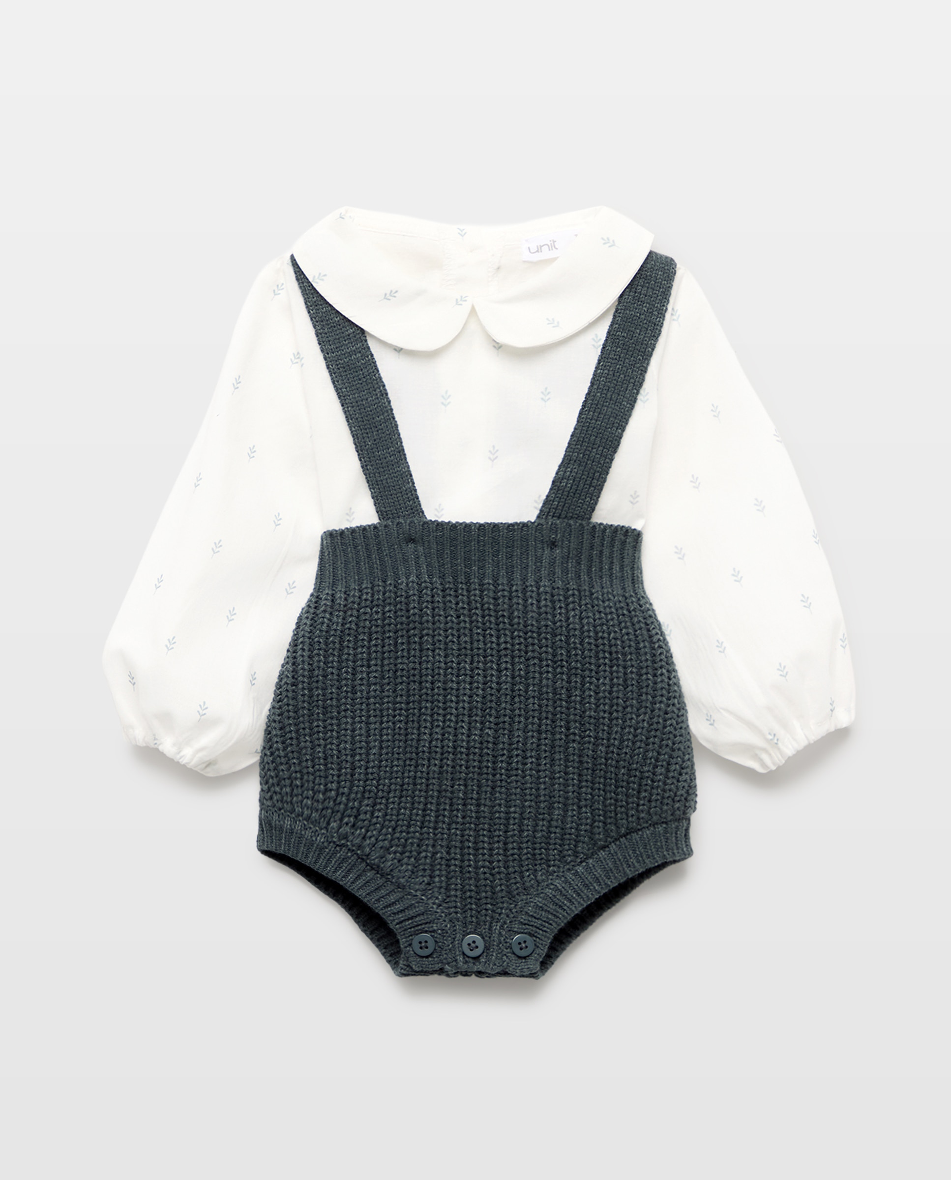 Imagen 0 de Conjunto de recién nacido tricot y voile