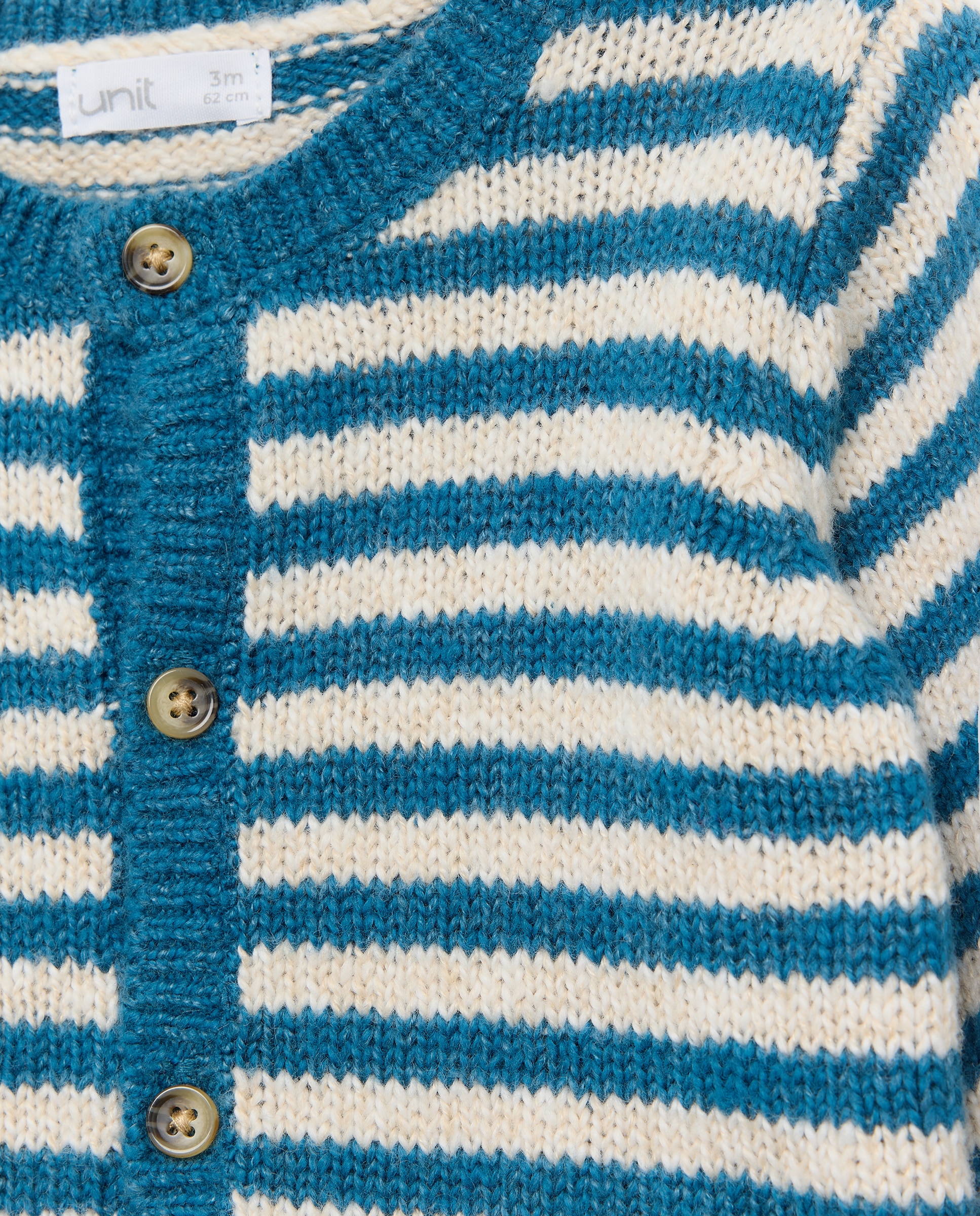 Conjunto de recién nacido tricot de rayas Azul oscuro-3