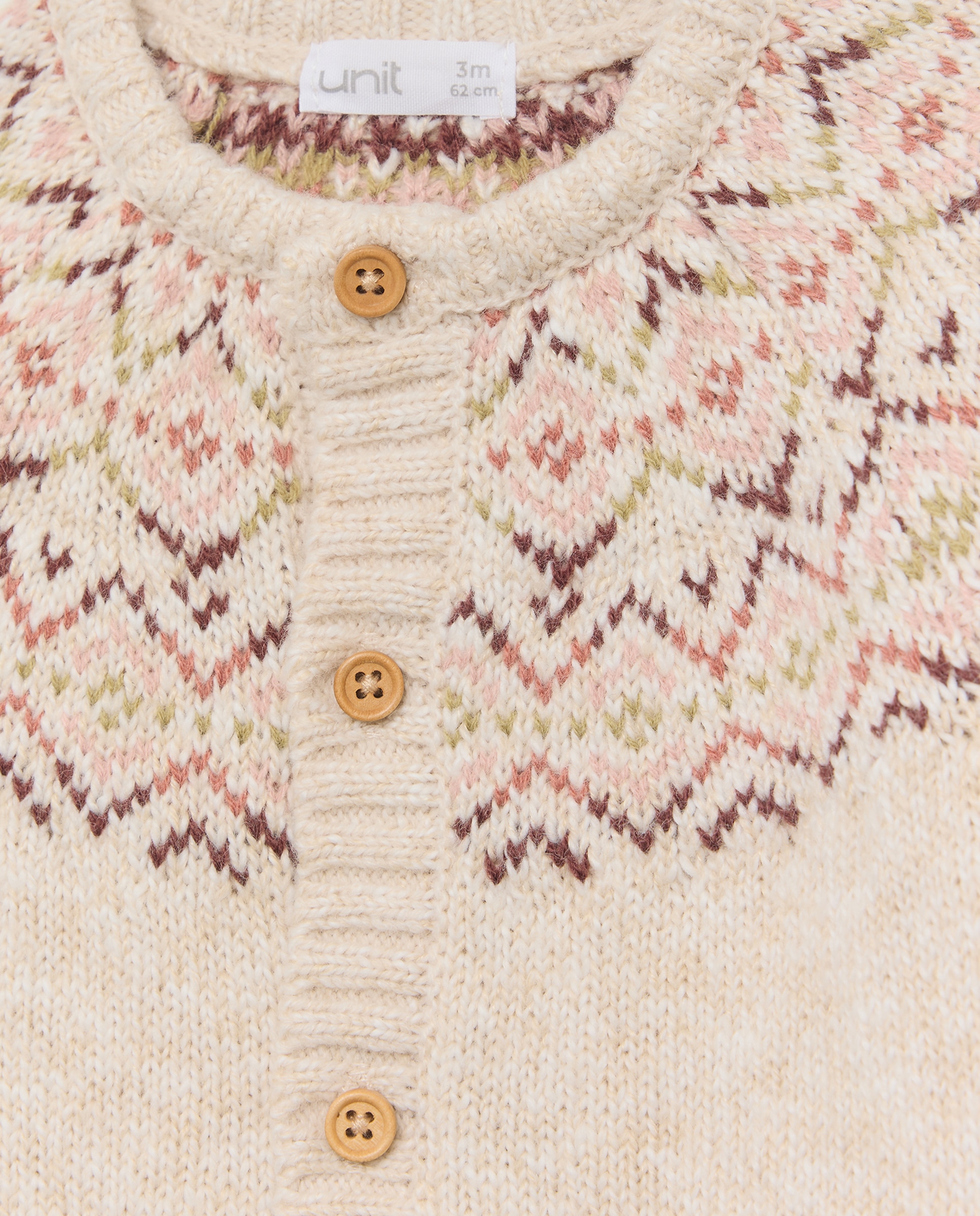 Conjunto de recién nacido tricot Beige-3