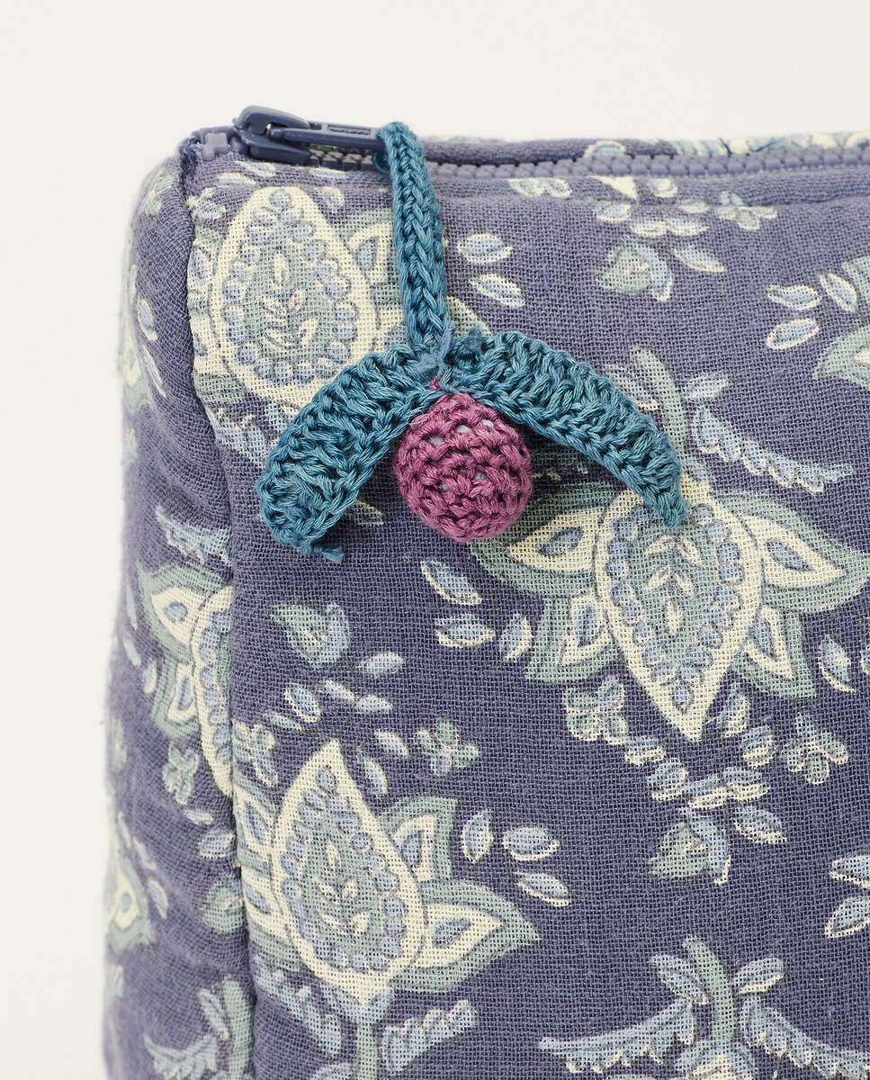 Neceser recién nacido flores 430 Azul oscuro-3