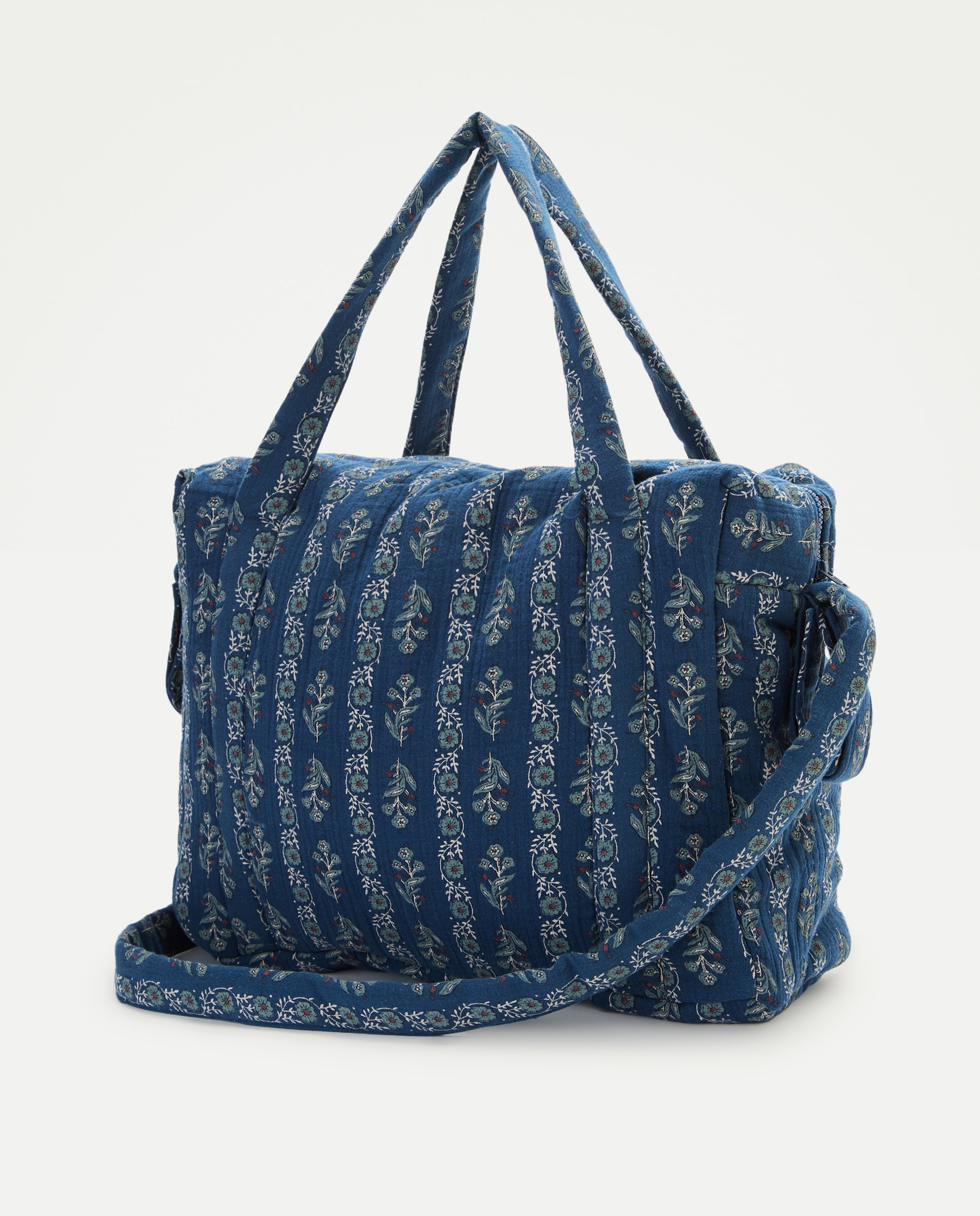 Bolsa maternal de recién nacido indio Azul marino-2