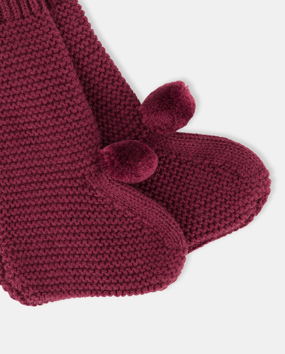 Patuco recién nacido bota navidad 600 Rojo-2