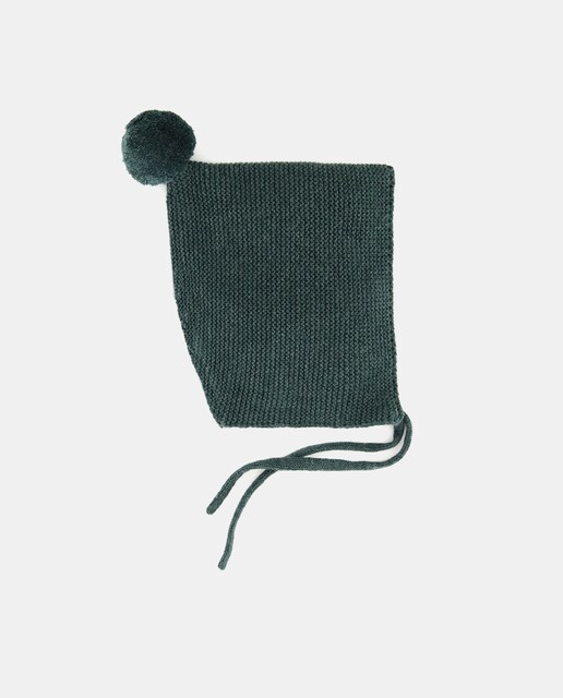 Imagen 0 de Capota recién nacido pompón