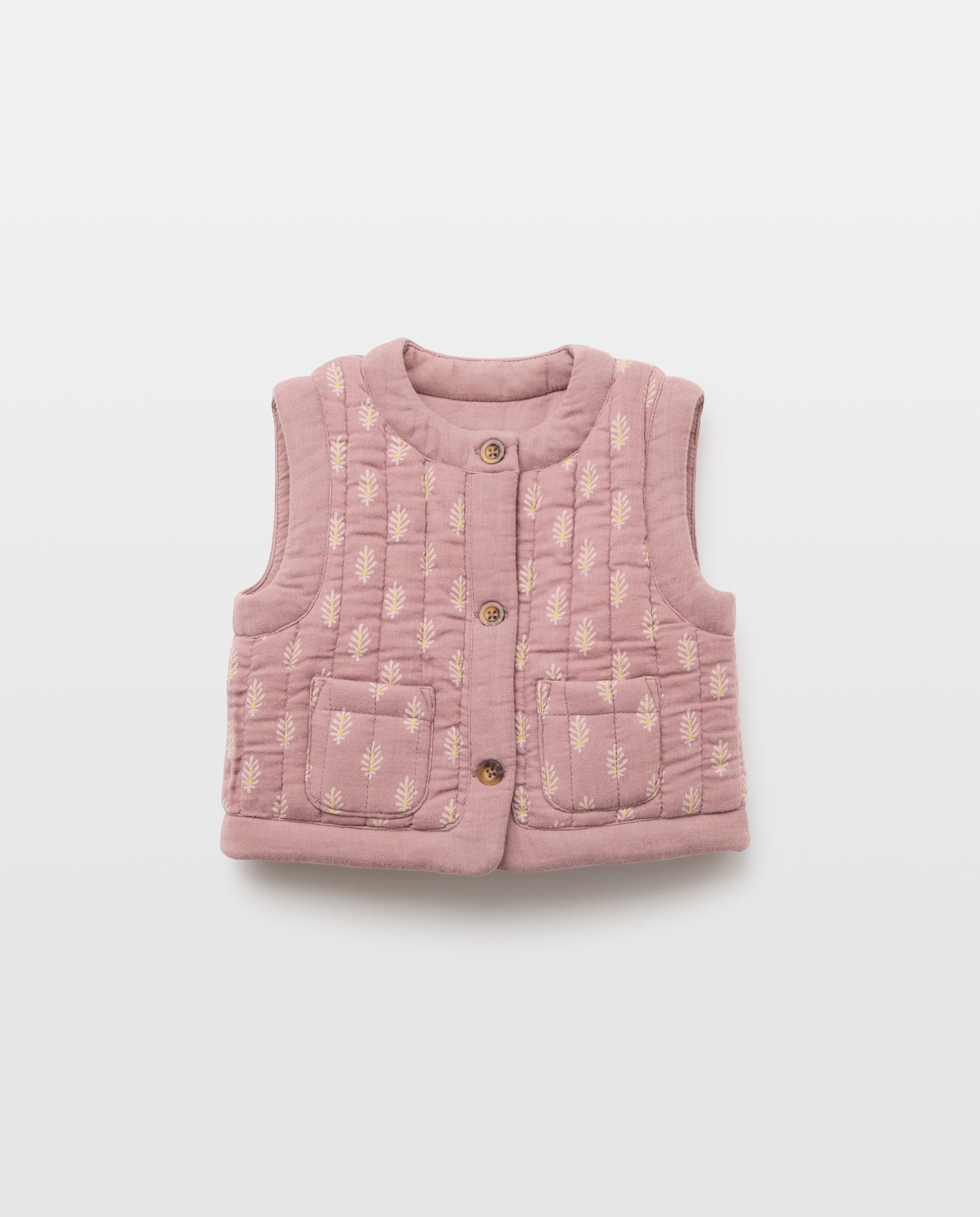 Imagen 0 de Chaleco acolchado bebé niña estampado
