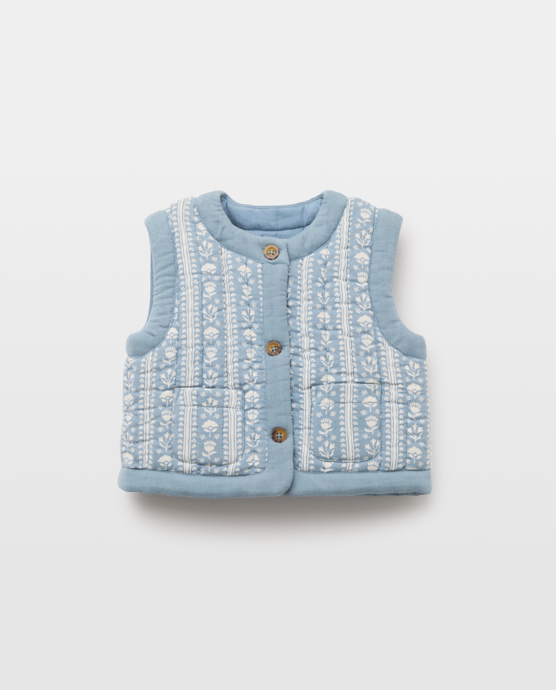 Imagen 0 de Chaleco acolchado bebé niña estampado