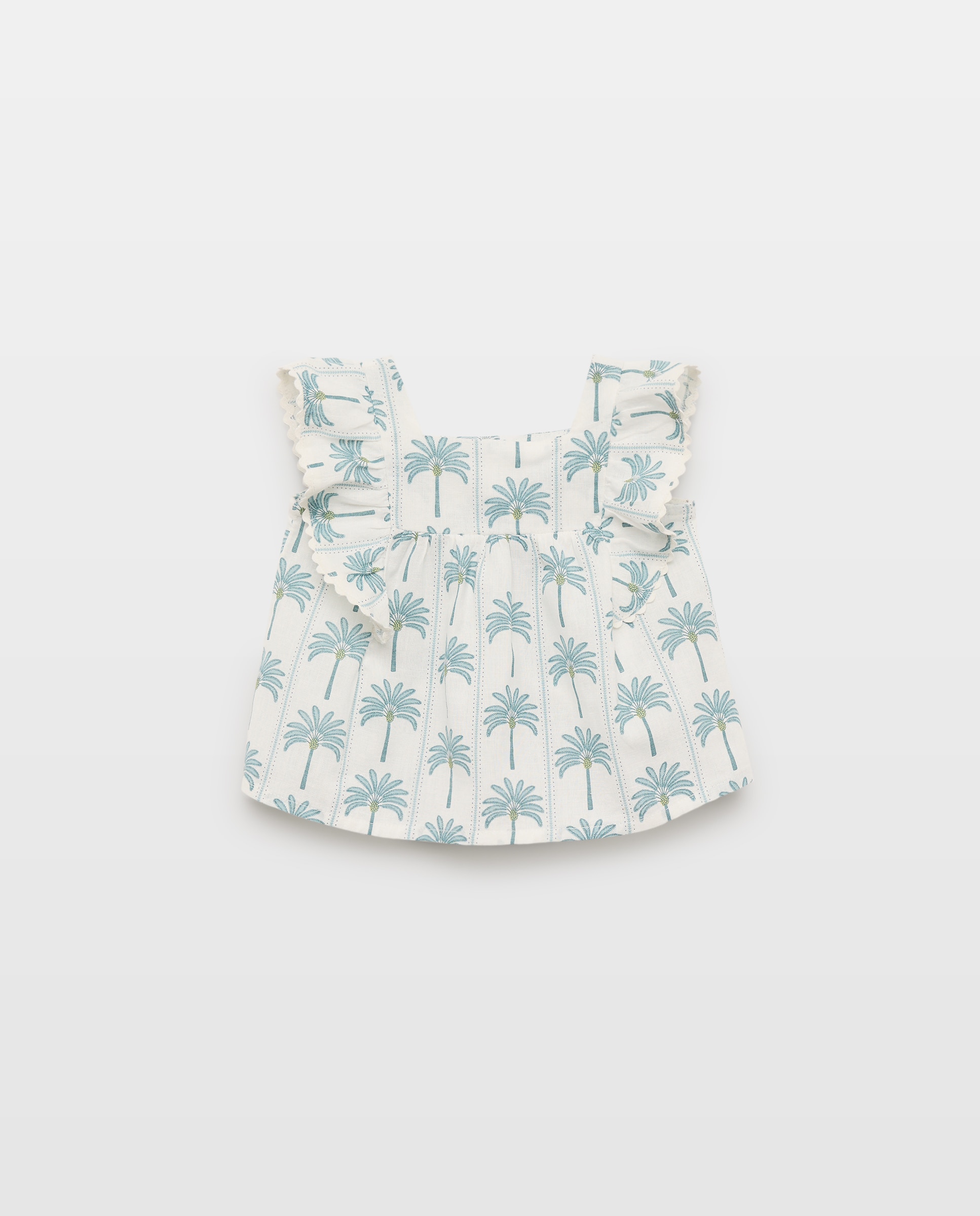 Imagen 0 de Blusa bebé niña lino abierta set