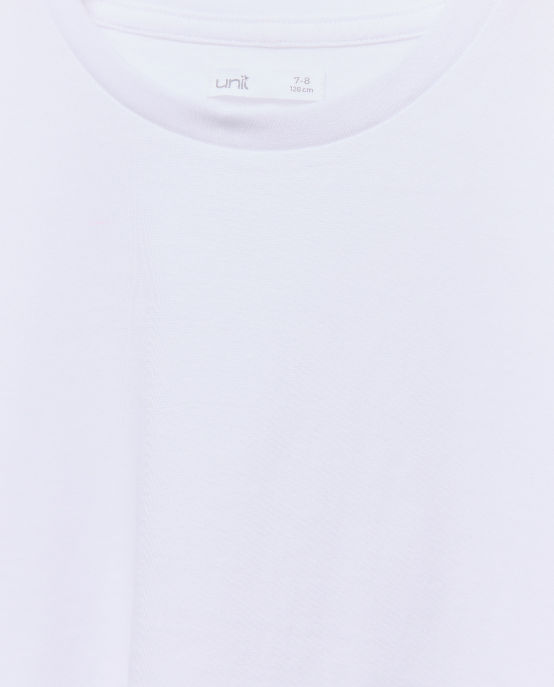 Camiseta niña básica lisa Blanco-3