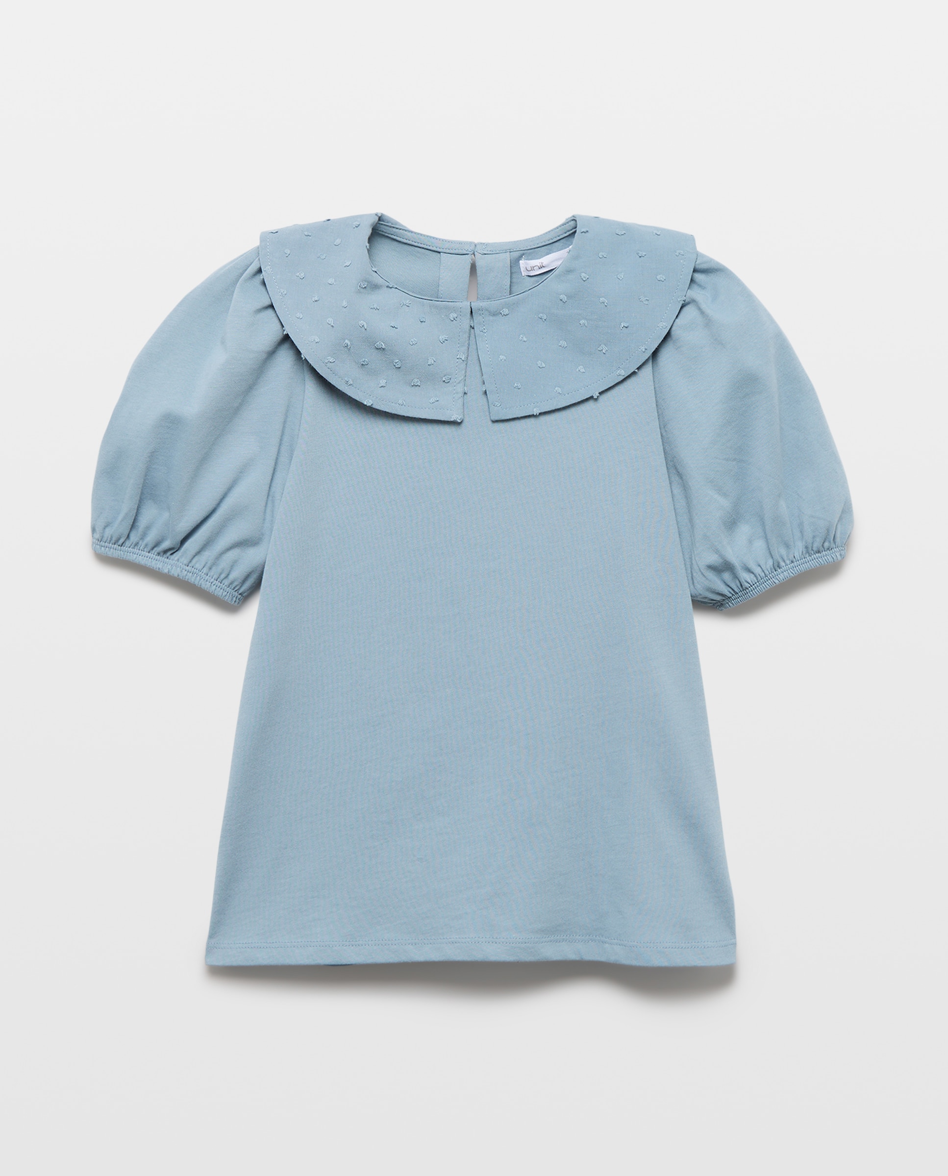 Imagen 0 de Camiseta niña cuello bordado