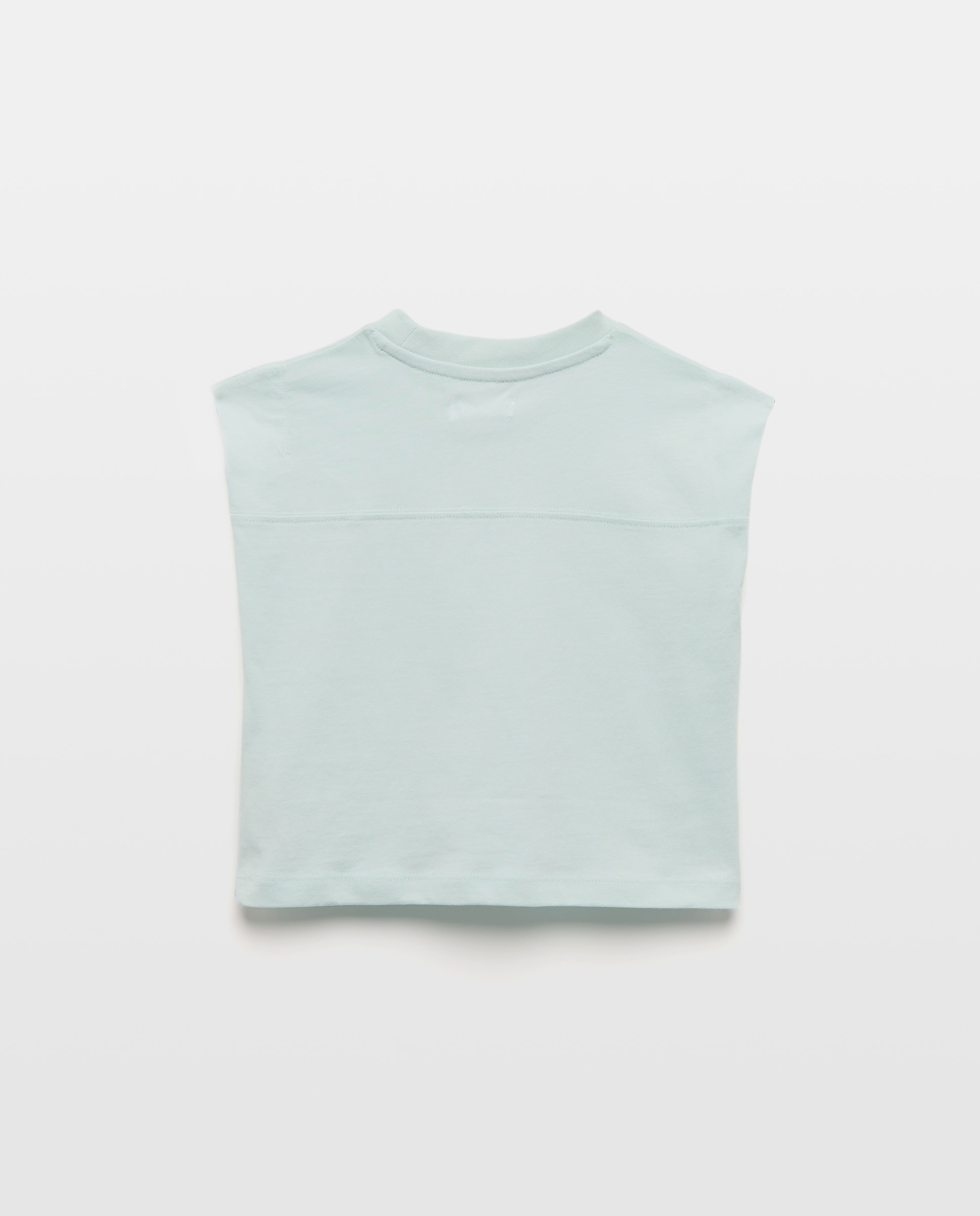 Camiseta niña print poster 510 Verde claro-2