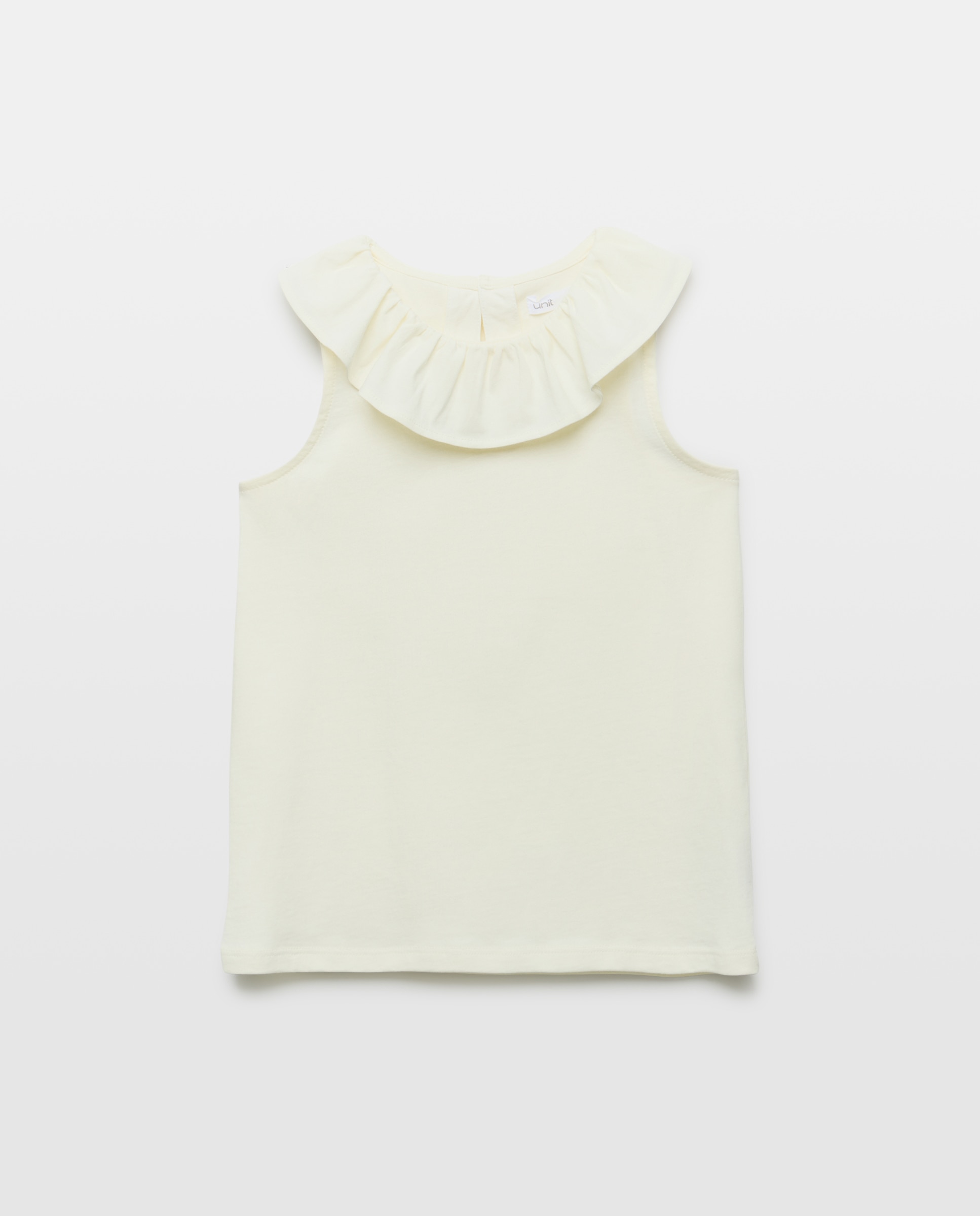 Imagen 0 de Camiseta niña con cuello de crochét