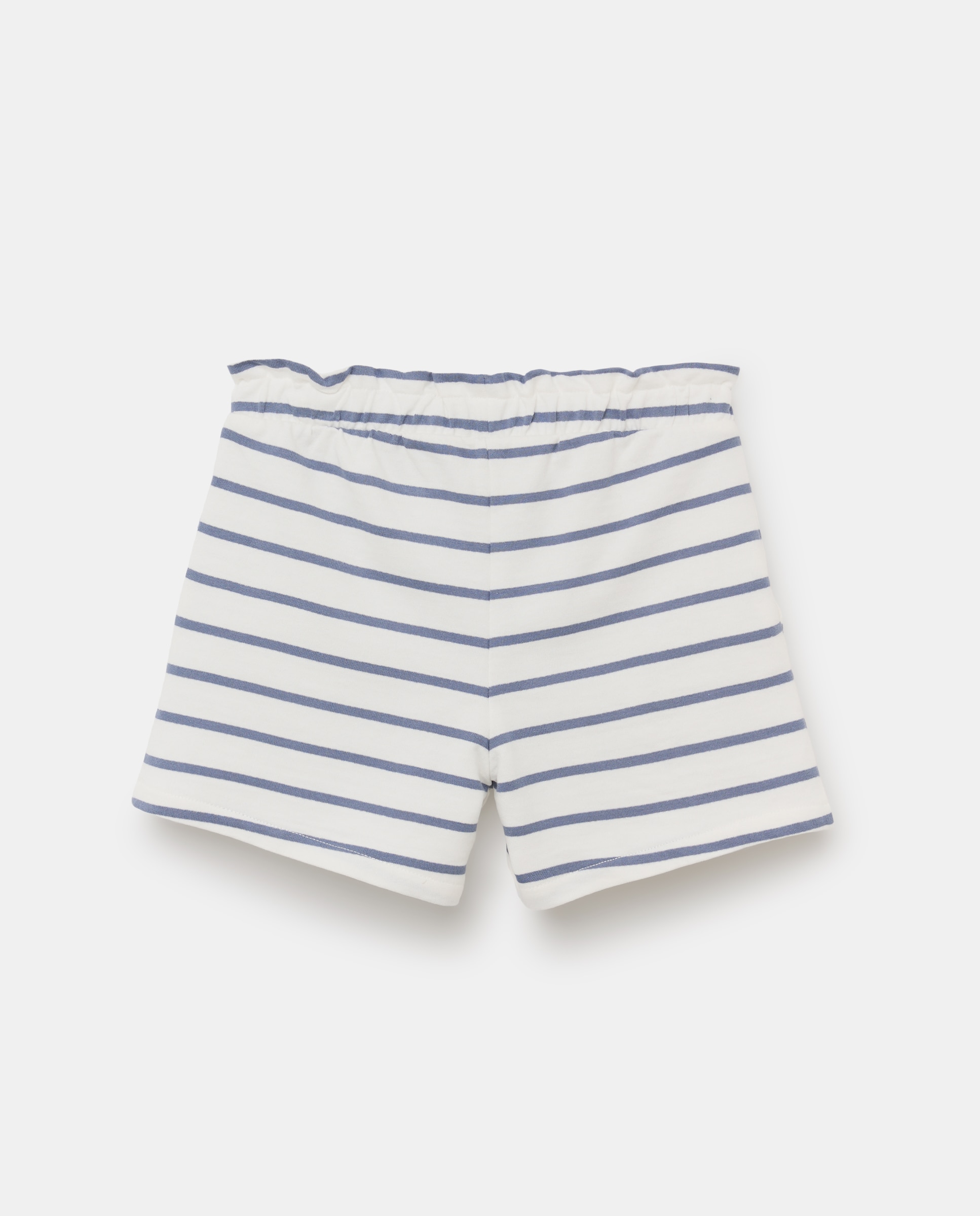 Short niña felpa de rayas Azul marino-2