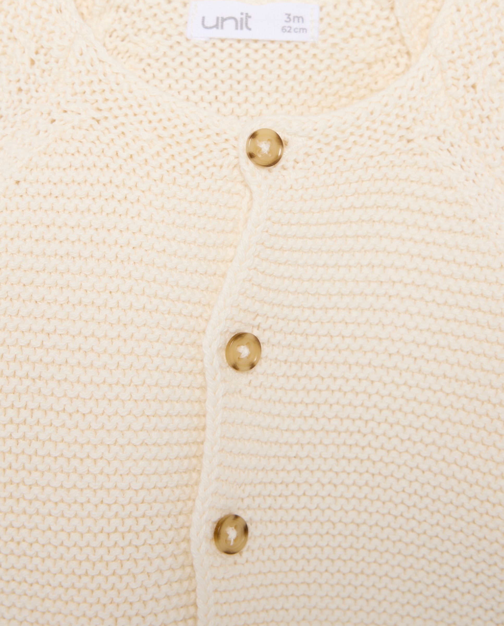 Chaqueta de recién nacido básica 130 Marfil-3