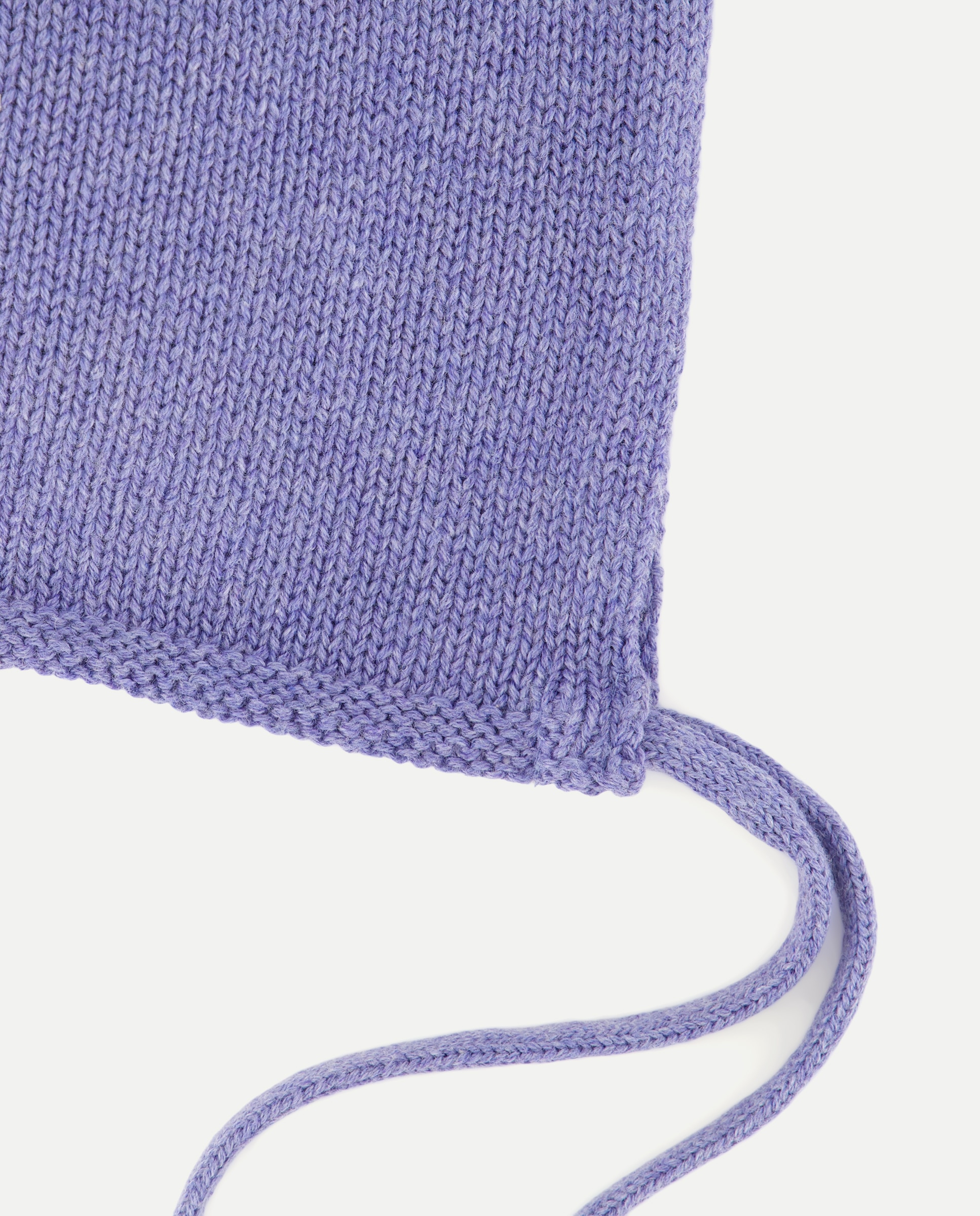 Capota de recién nacido punto pompón 400 Azul-2