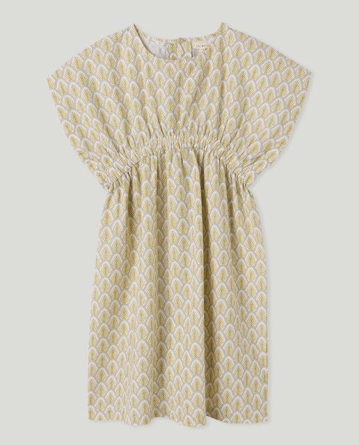 Vestido niña con lino estampado