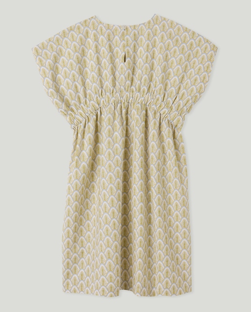 Vestido niña con lino estampado