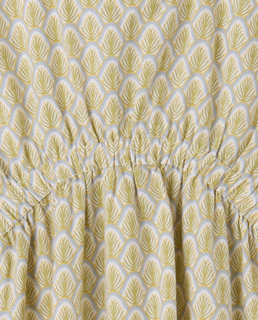 Vestido niña con lino estampado