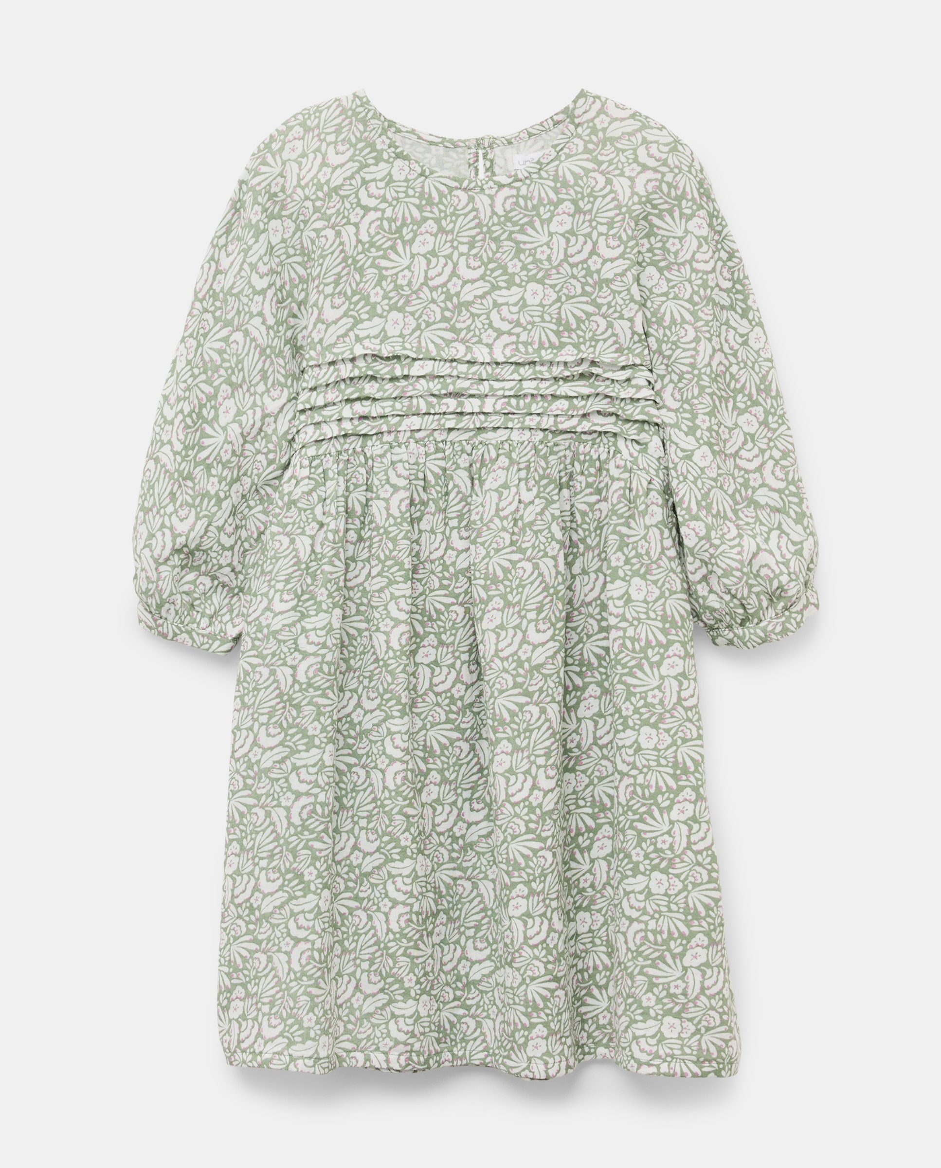Imagen 0 de Vestido niña de doble gasa estampado