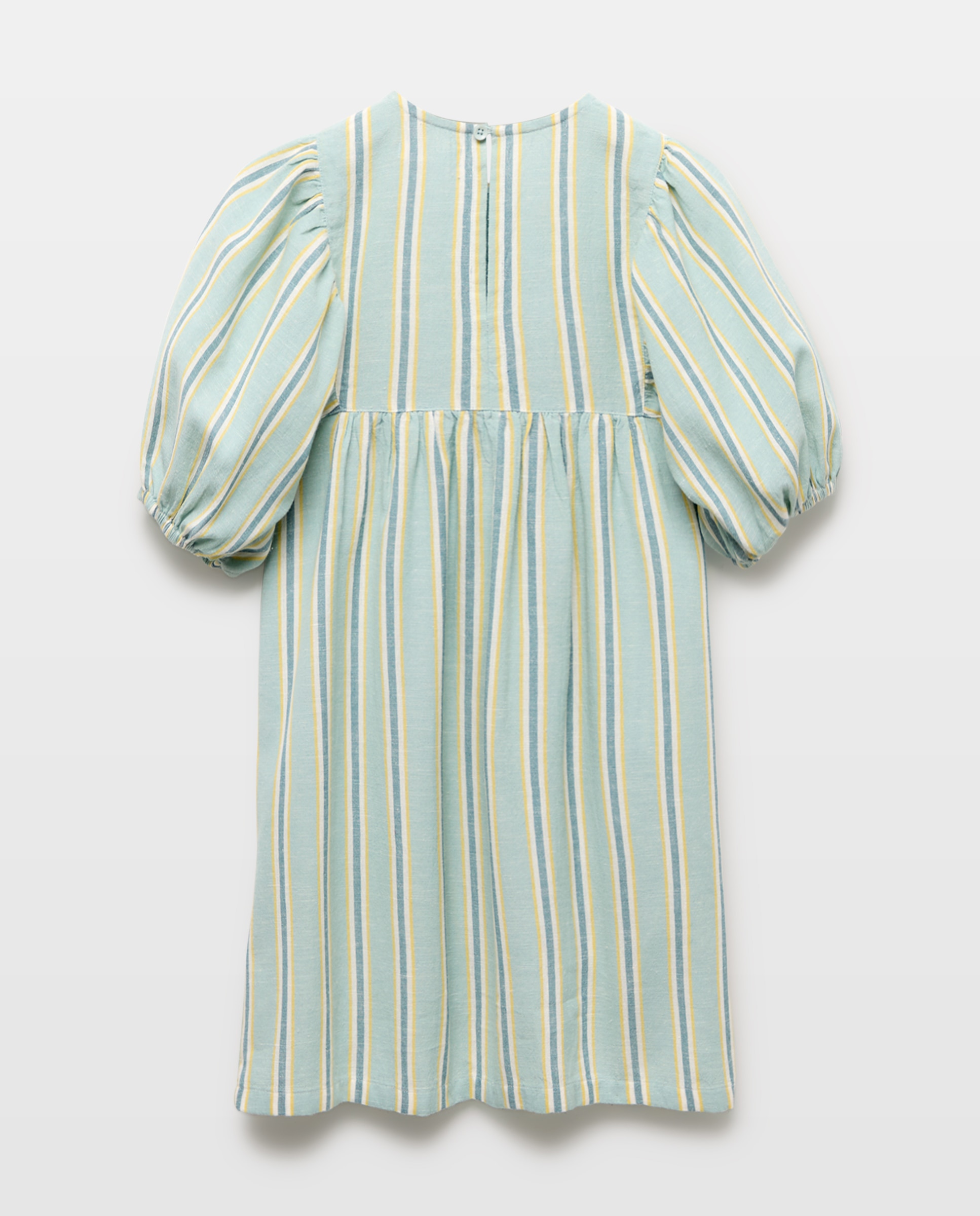 Vestido niña de lino estampado Jabón-2