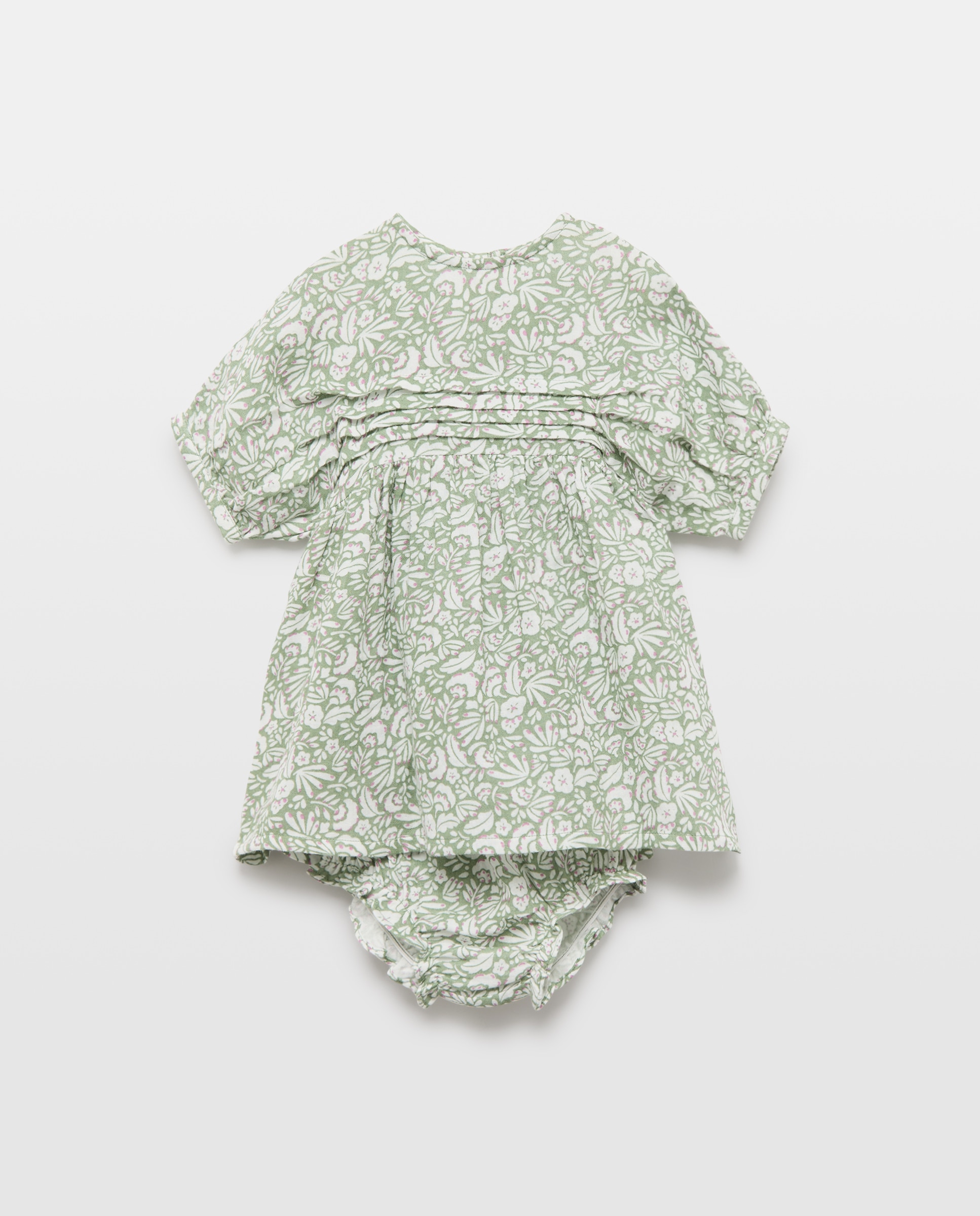 Imagen 0 de Vestido bebé niña de doble gasa estampado