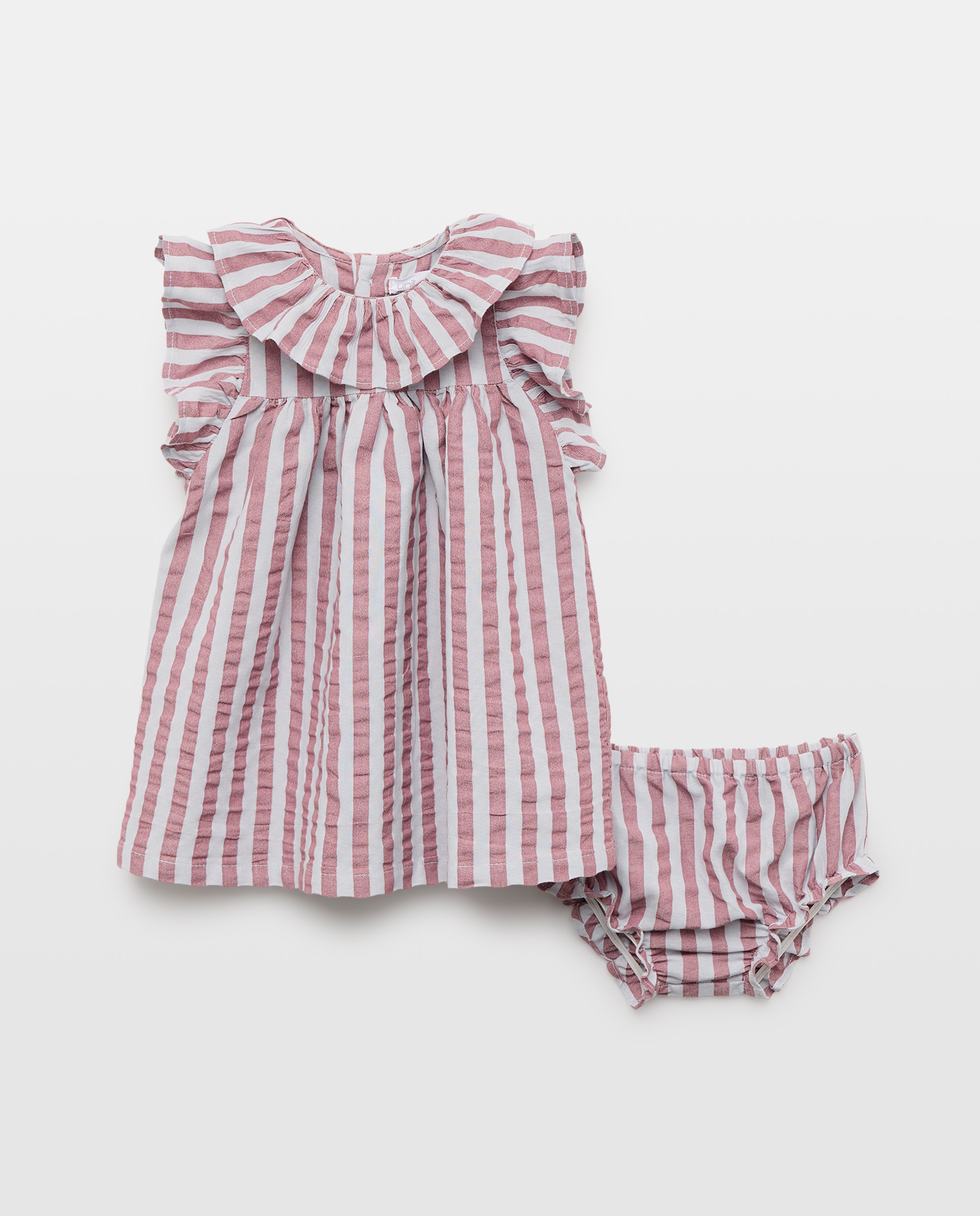 Imagen 0 de Vestido bebé niña seersucker rayas