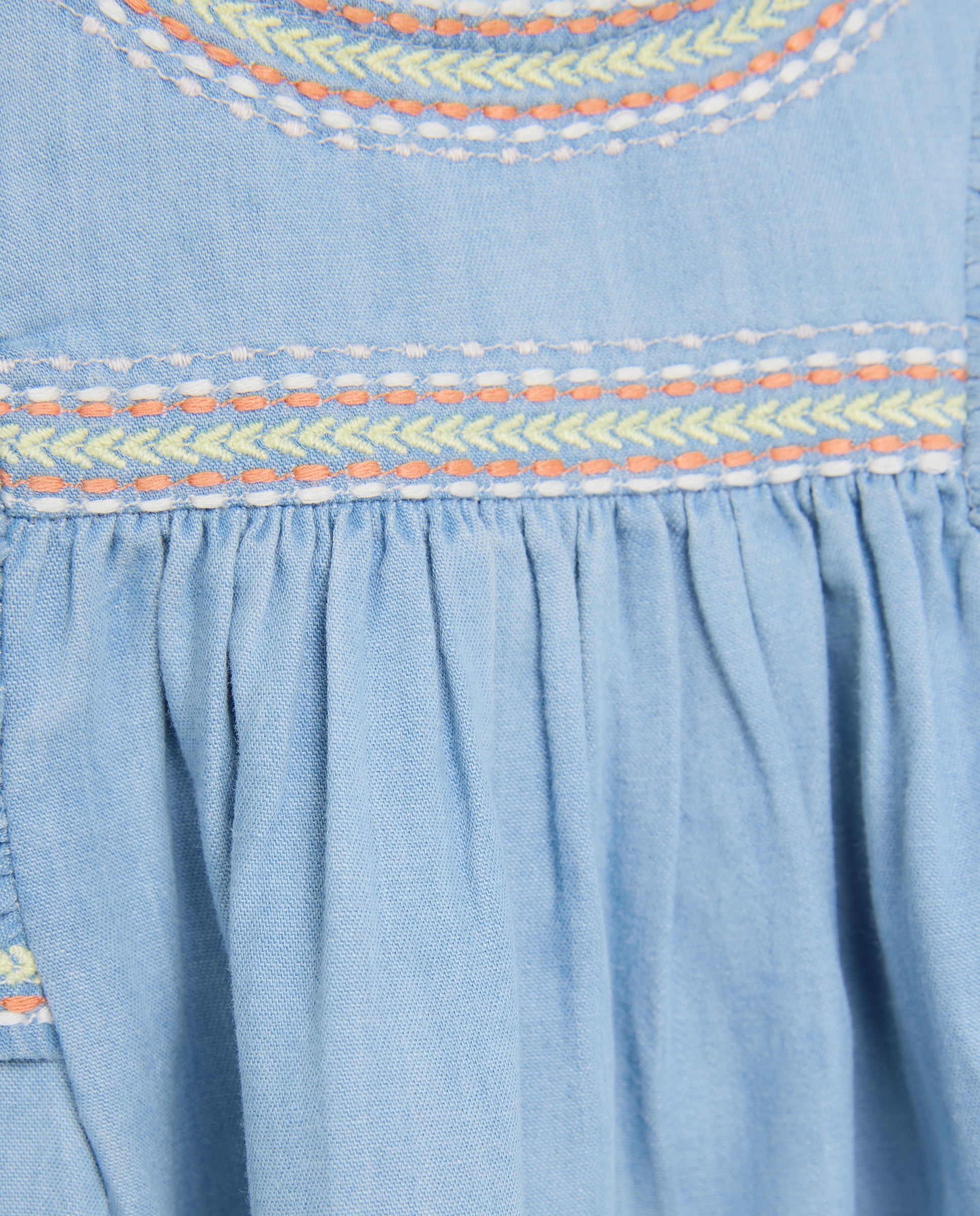 Vestido bebé niña light denim 490 Petróleo-3