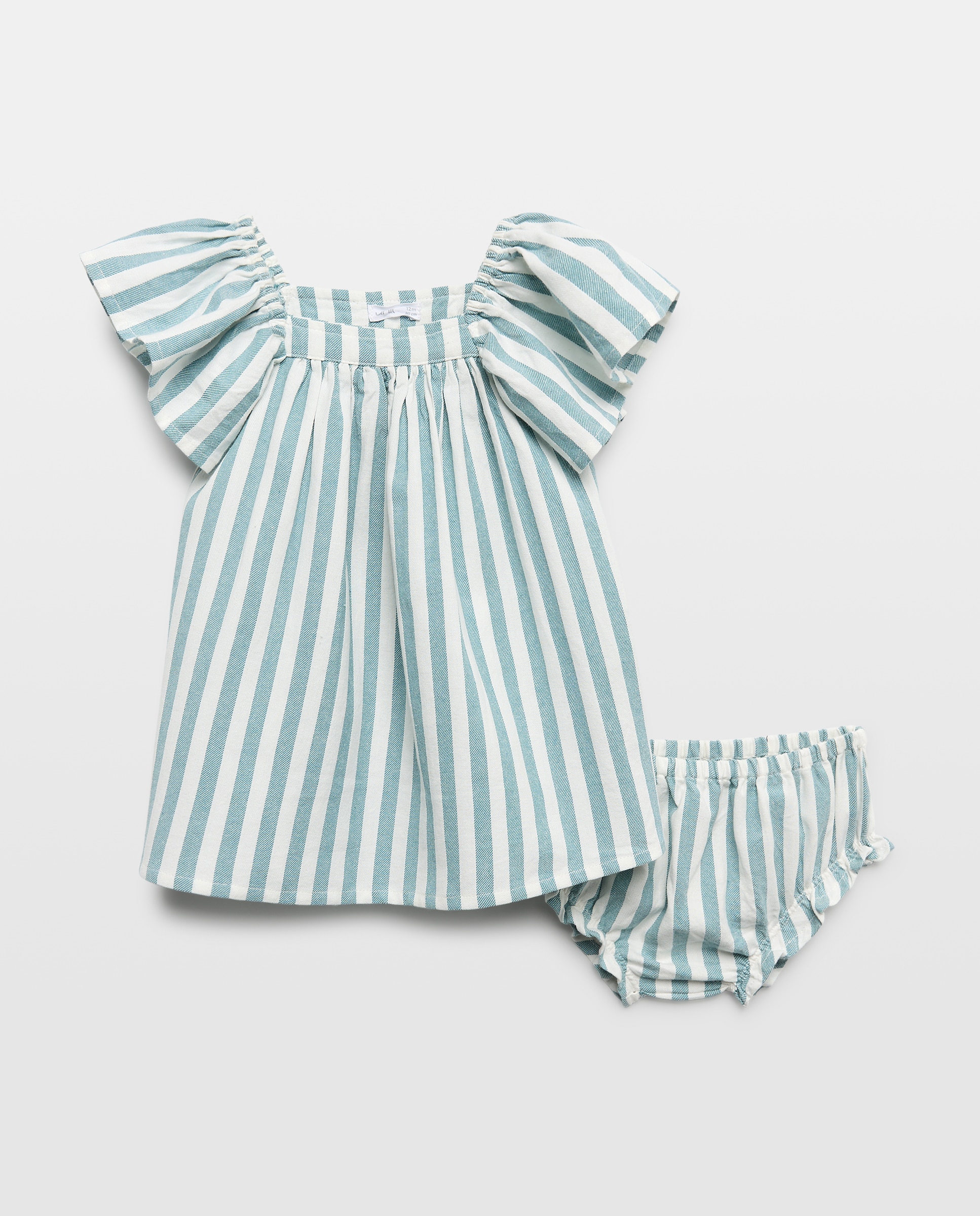 Imagen 0 de Vestido bebé niña de rayas