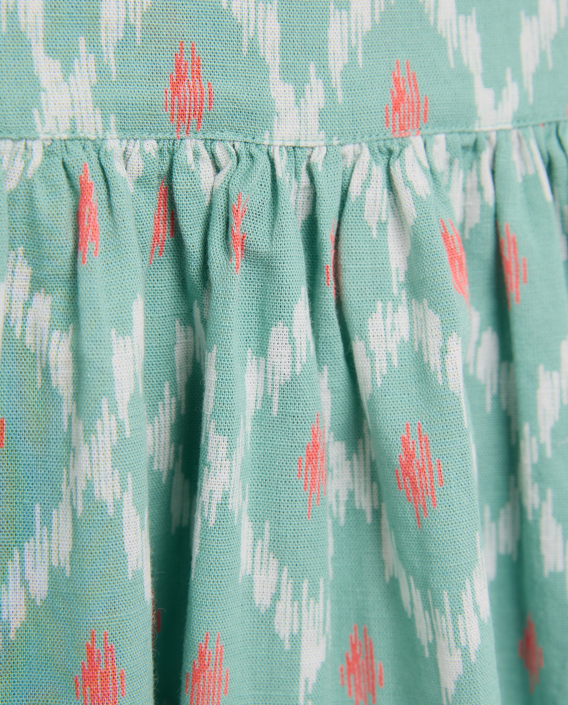 Vestido bebé niña estampado Verde-3