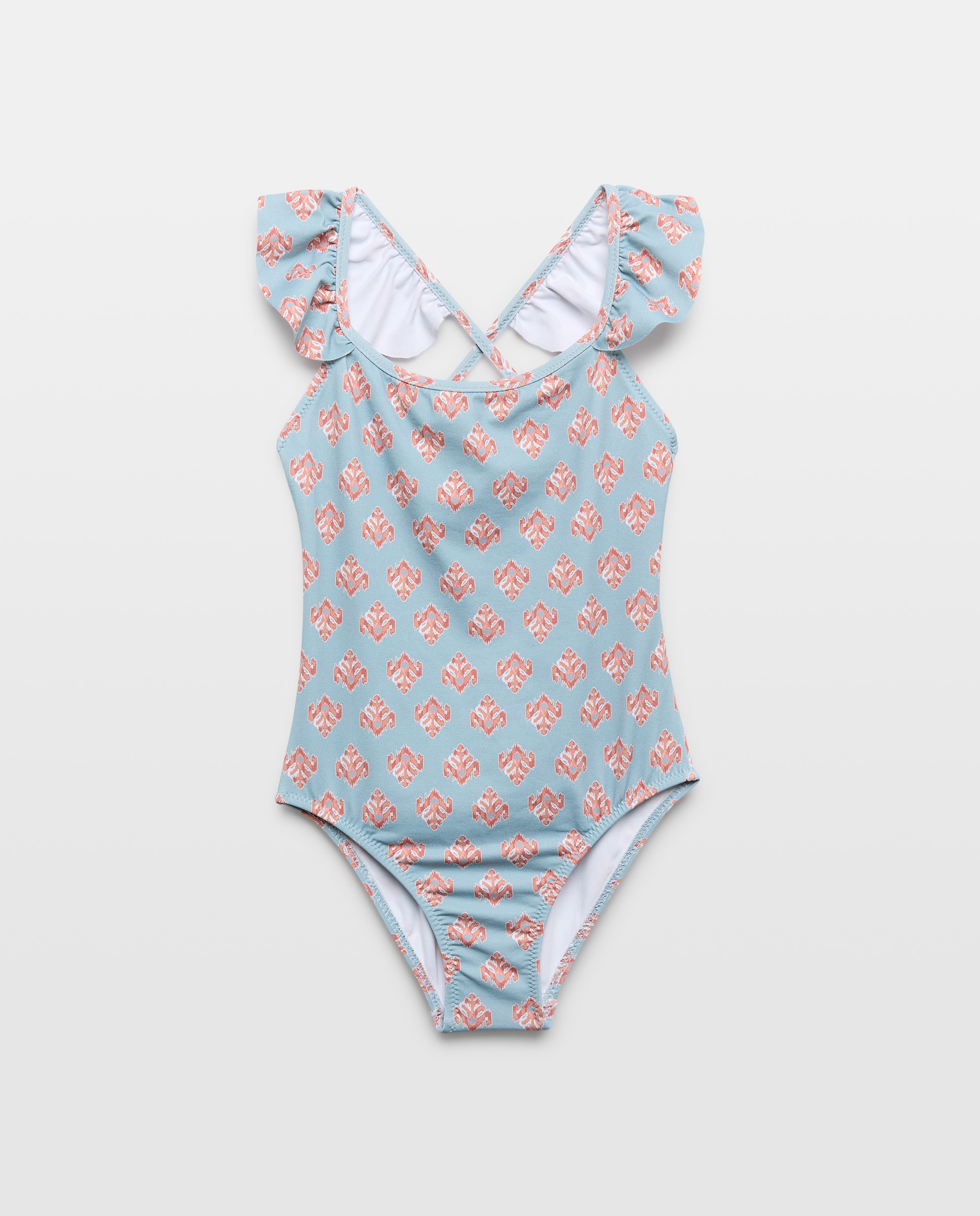 Imagen 0 de Bañador niña volante hombros sello