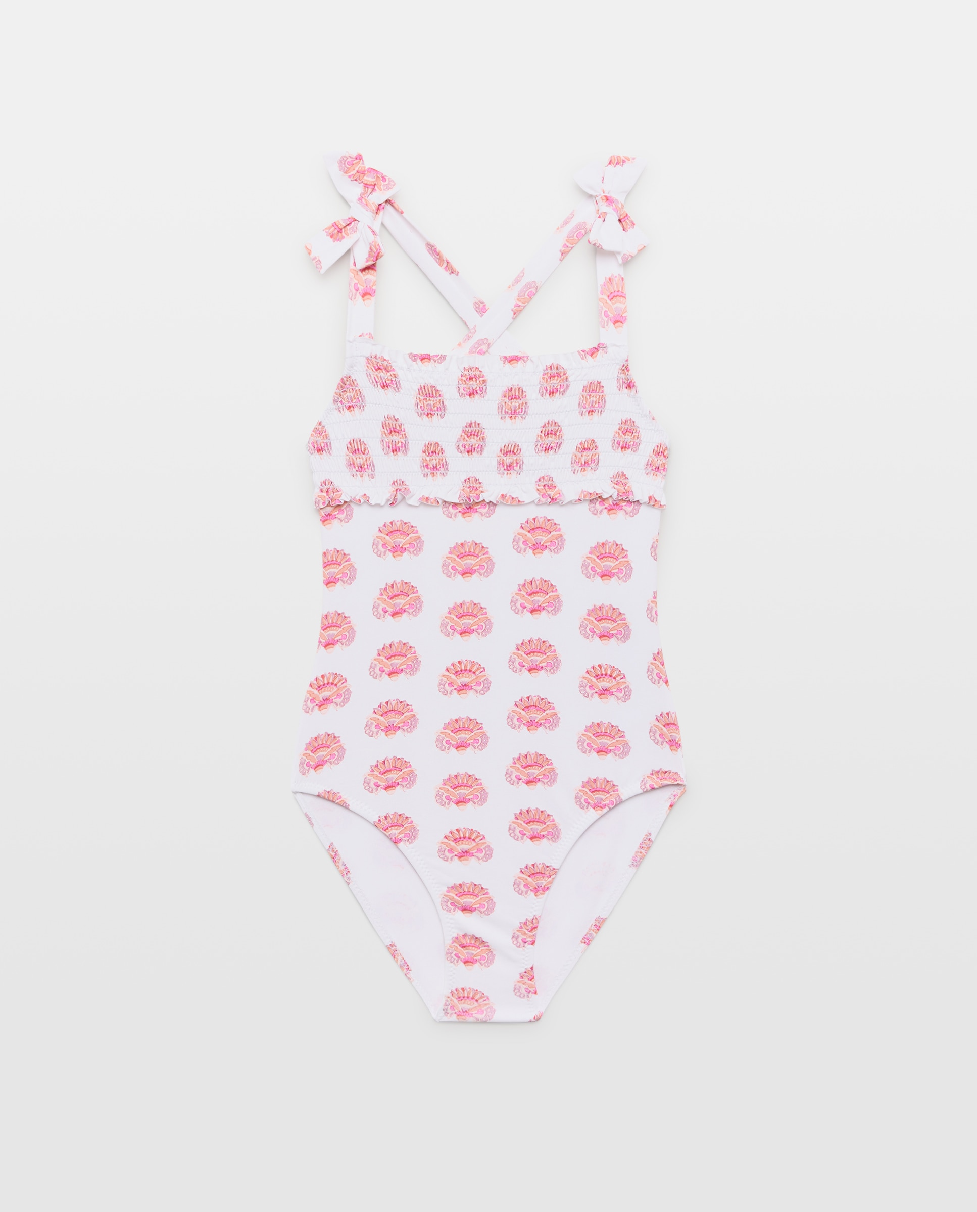Imagen 0 de Bañador niña smock y lazos sello