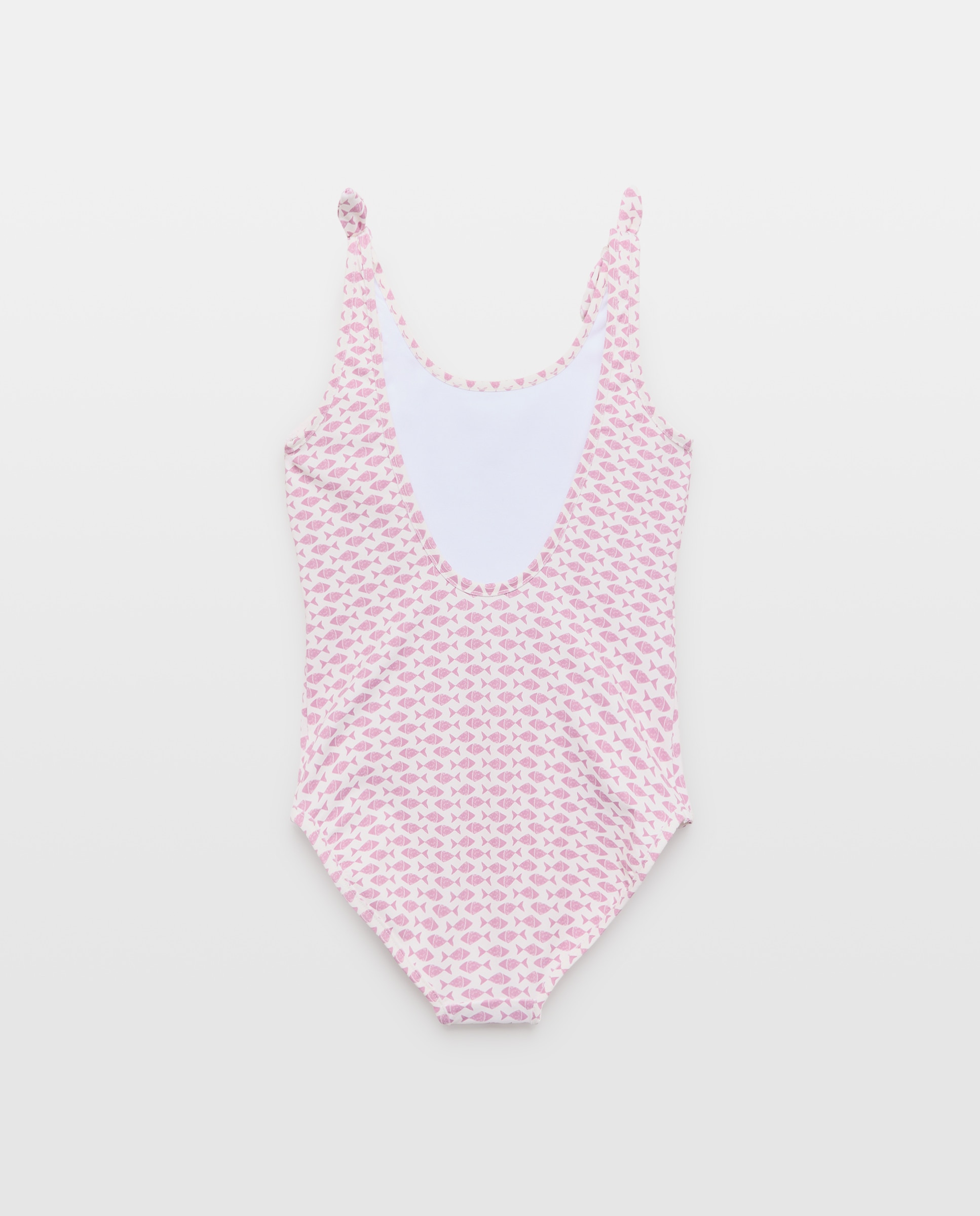 Bañador niña sencillo peces 200 Rosa-2
