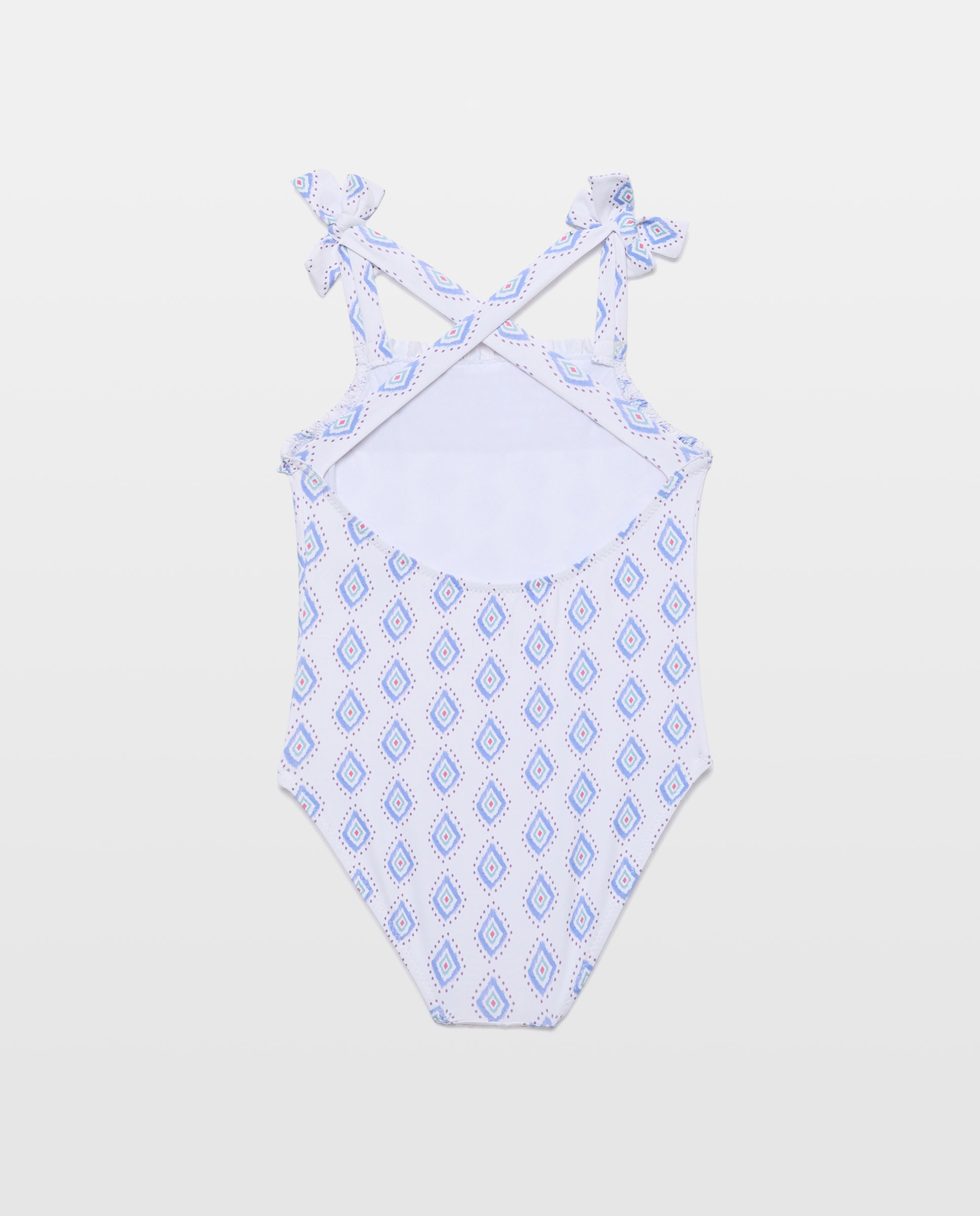 Bañador niña smock azteca Blanco roto-2