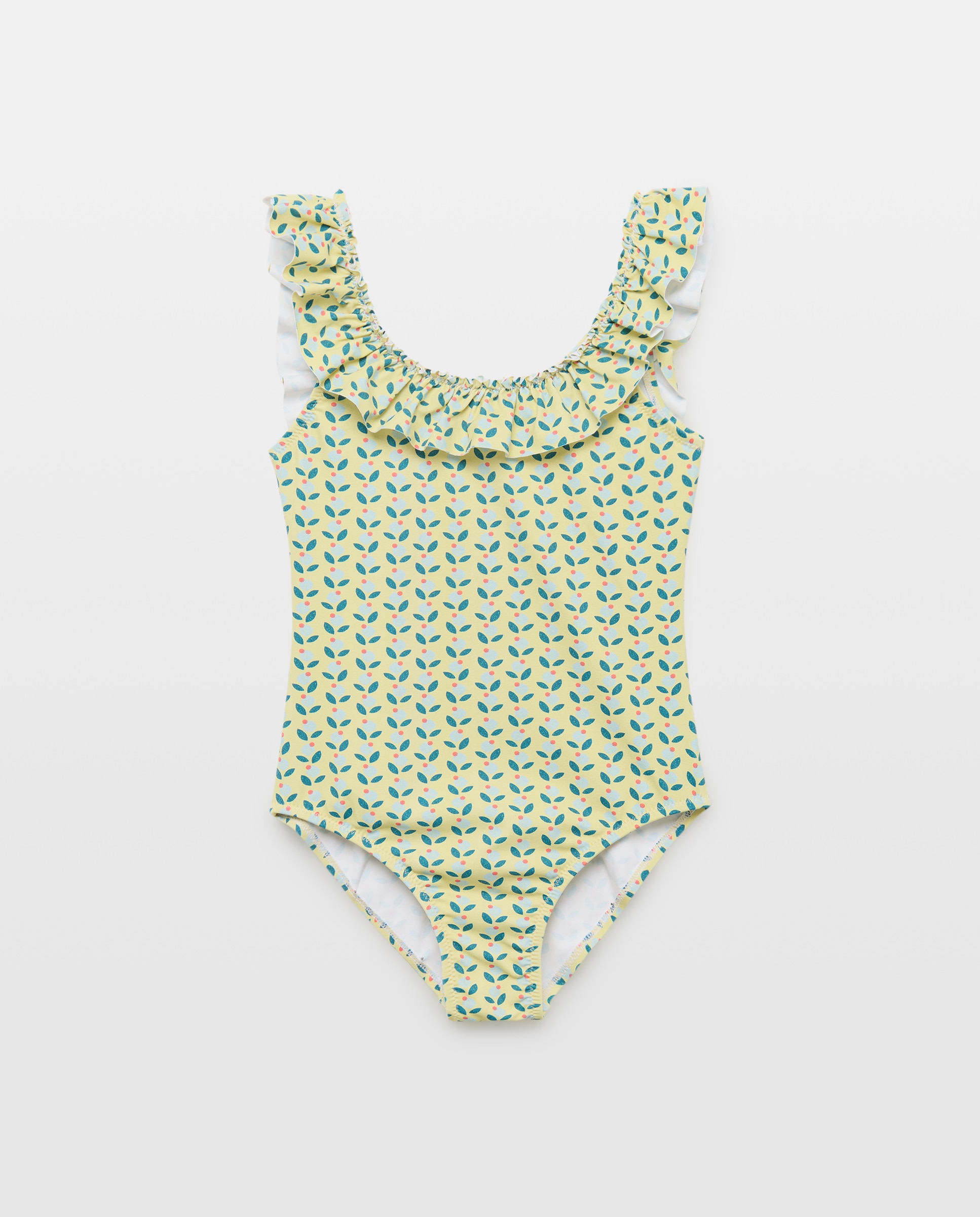 Imagen 0 de Bañador niña volante flor